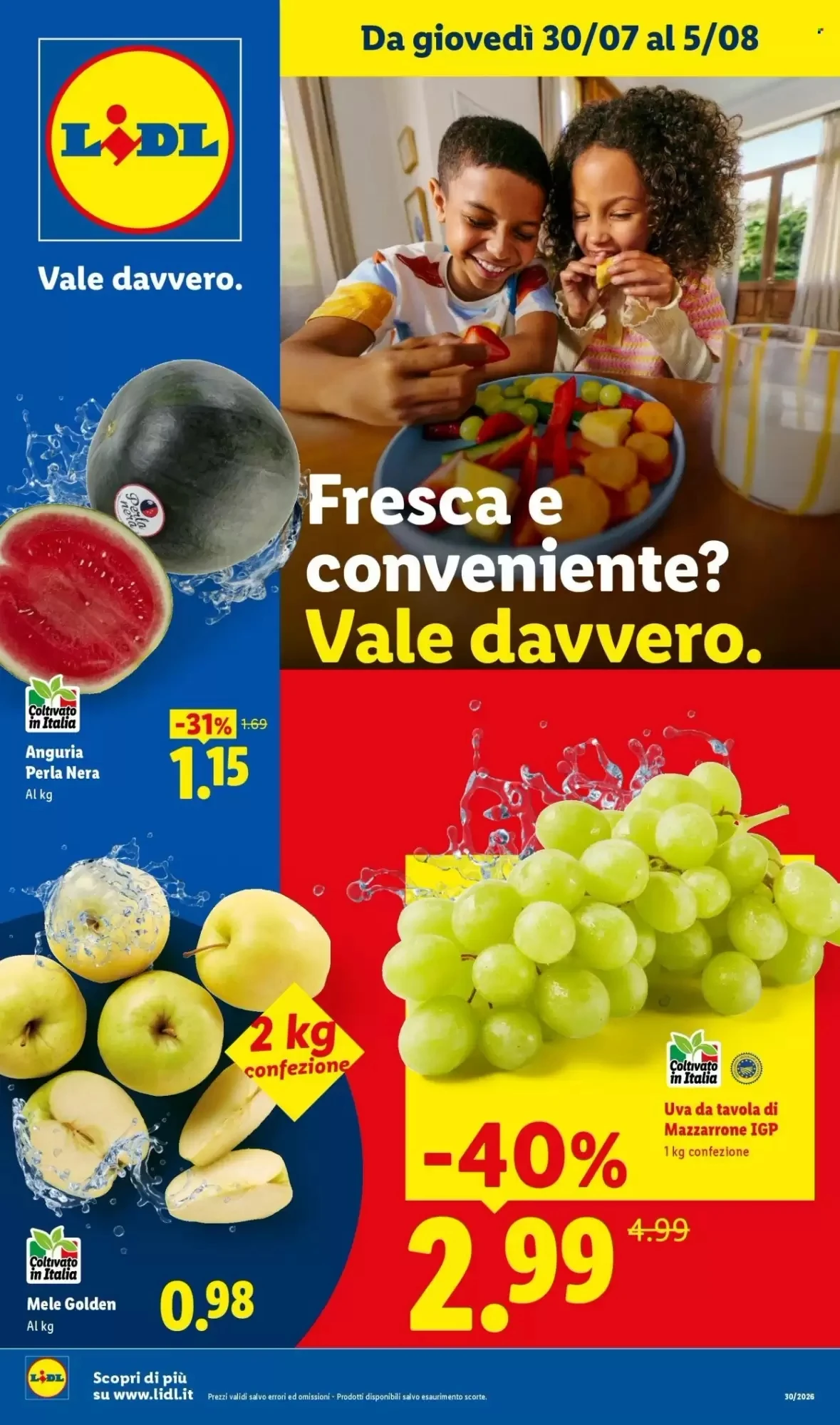 Copertina Lidl - Volantino Lidl