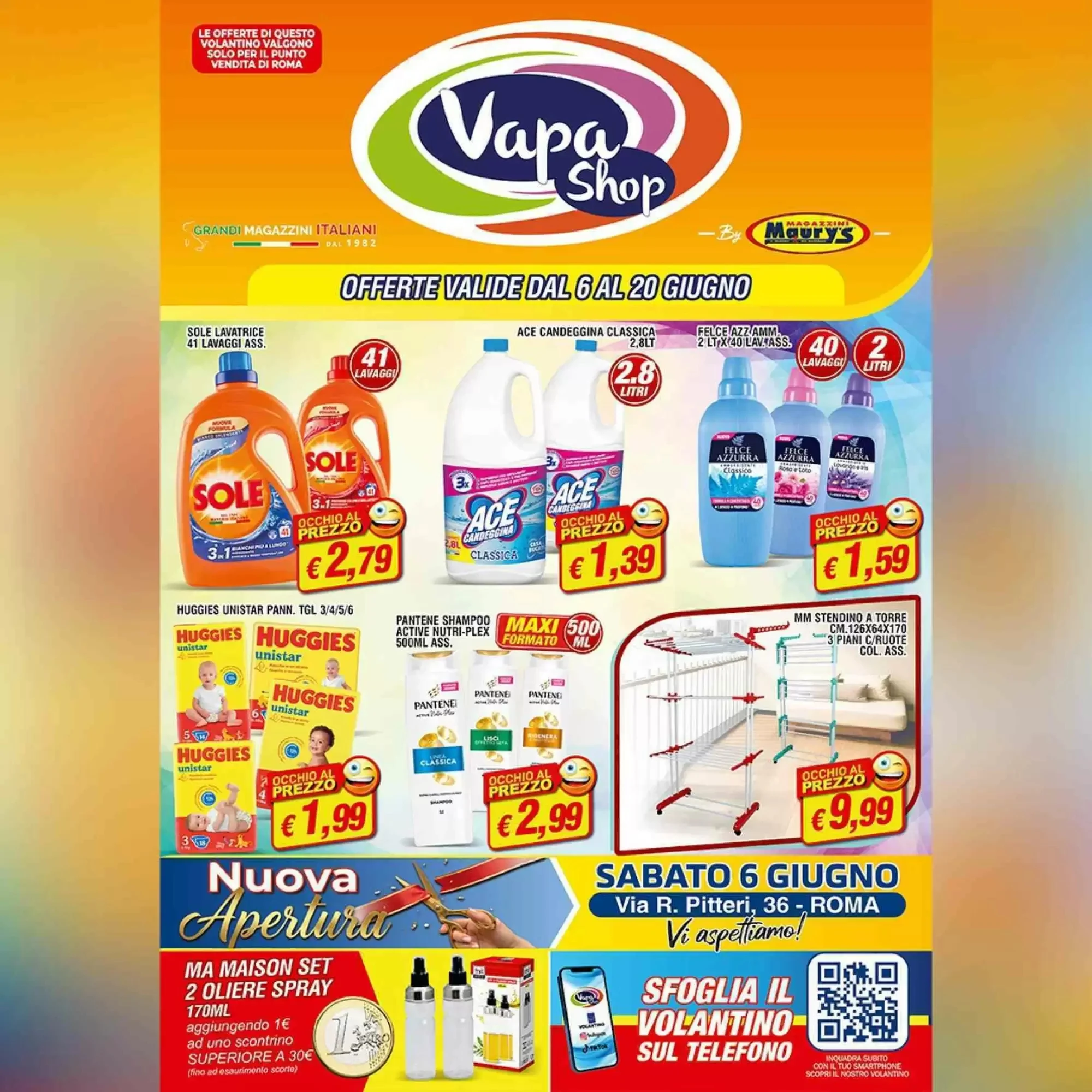 Copertina Maurys - Volantino Maurys
