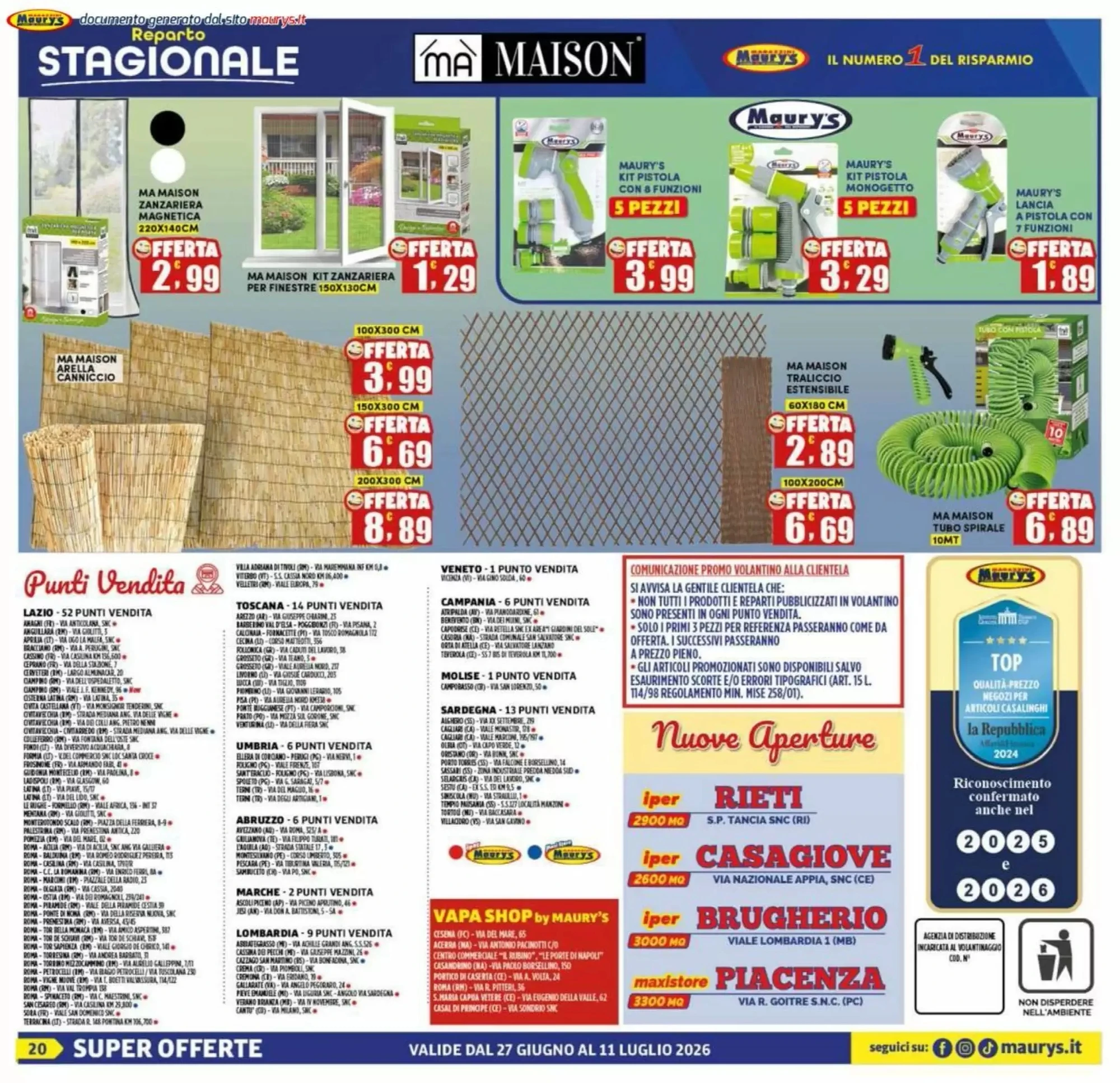 Volantino Maurys Volantino Maurys pagina 20