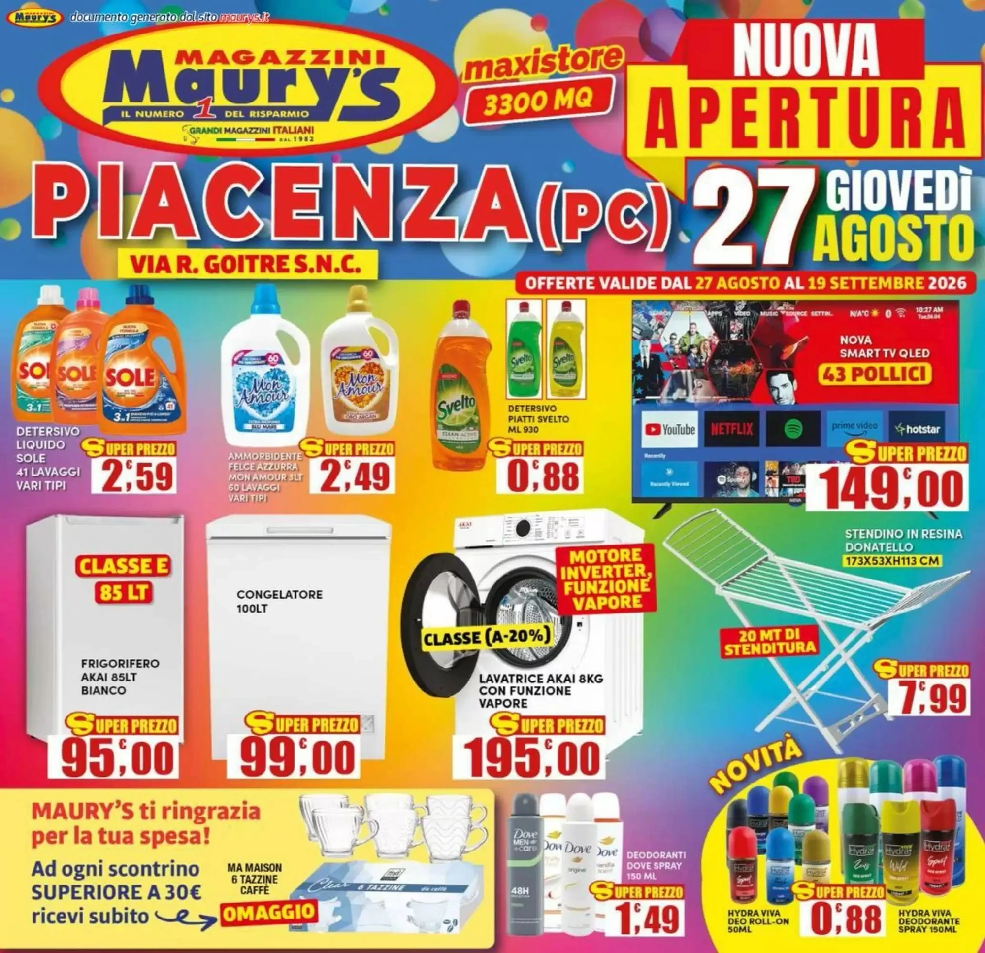 Copertina Maurys - Volantino Maurys
