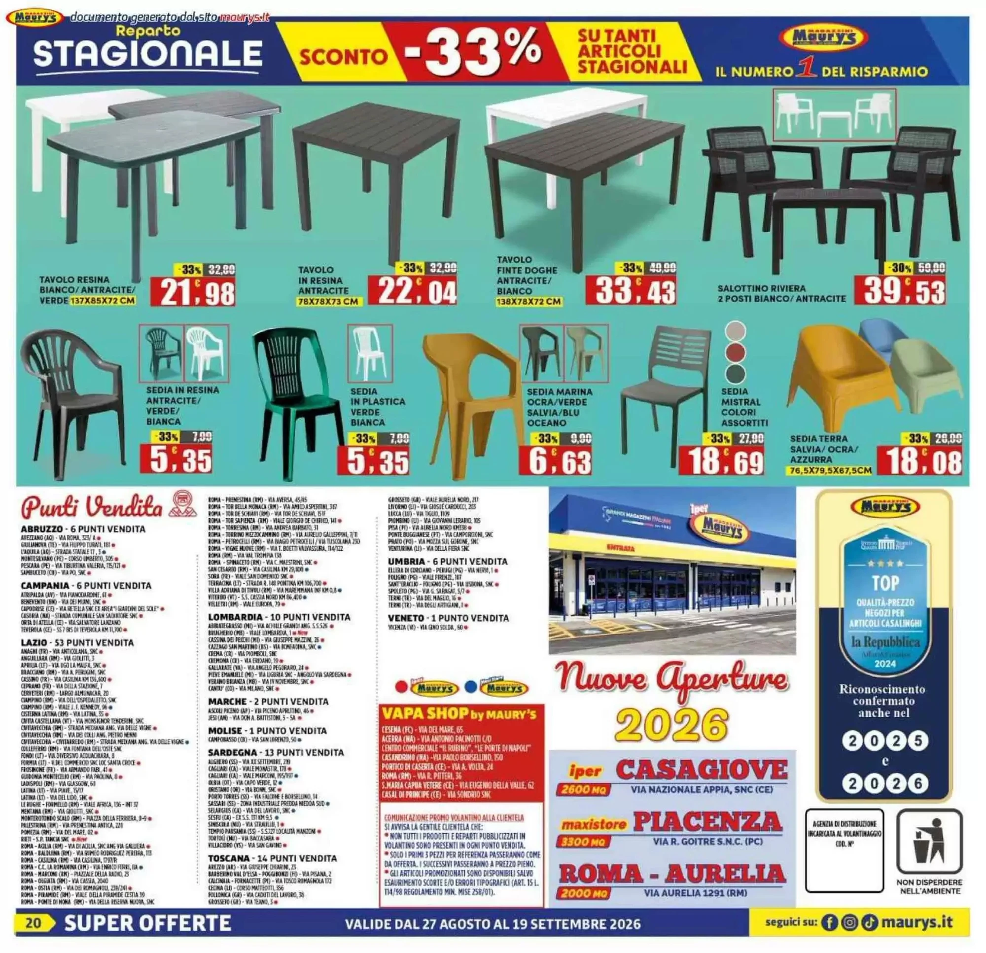 Volantino Maurys Volantino Maurys pagina 20