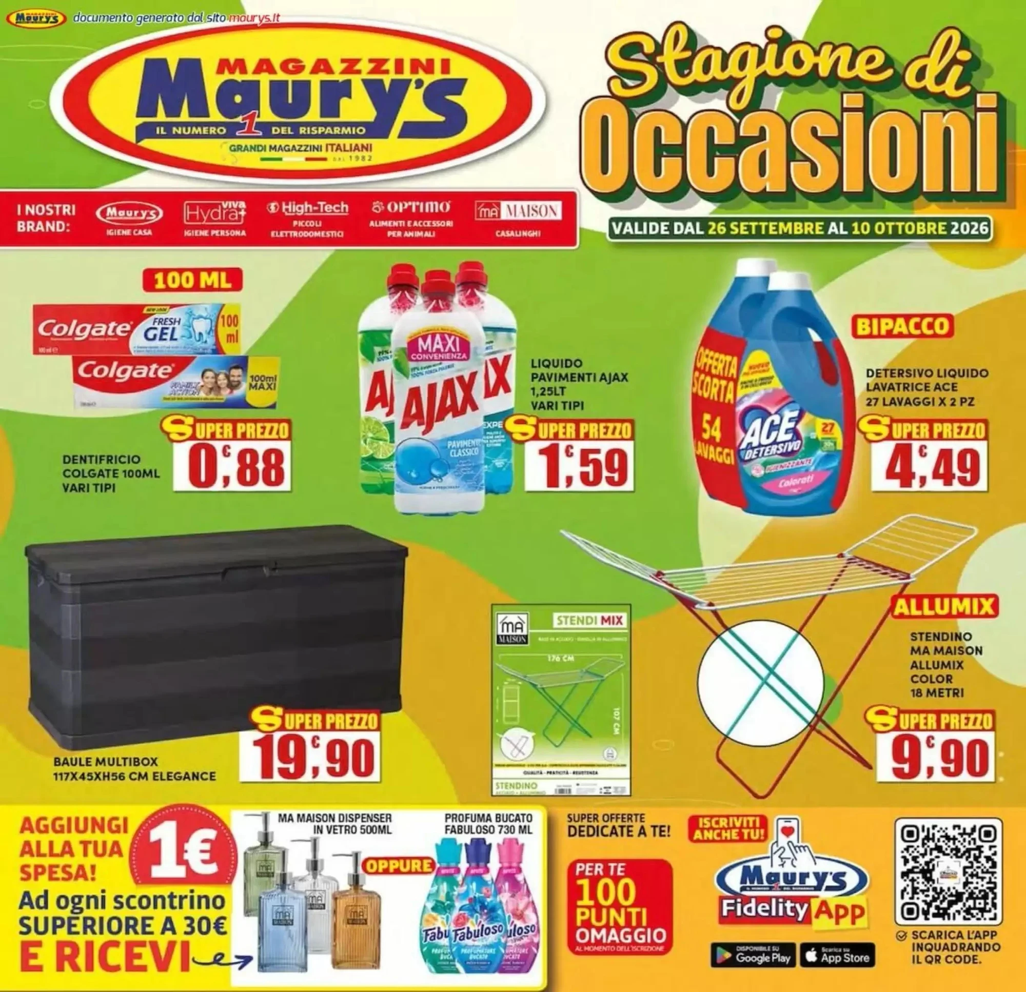 Copertina Maurys - Volantino Maurys