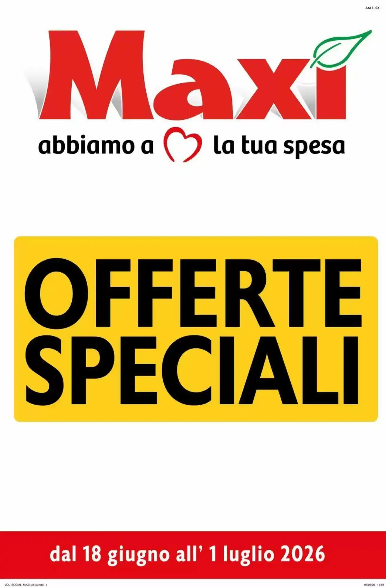 Copertina Maxi Supermercati - Volantino Maxi Supermercati
