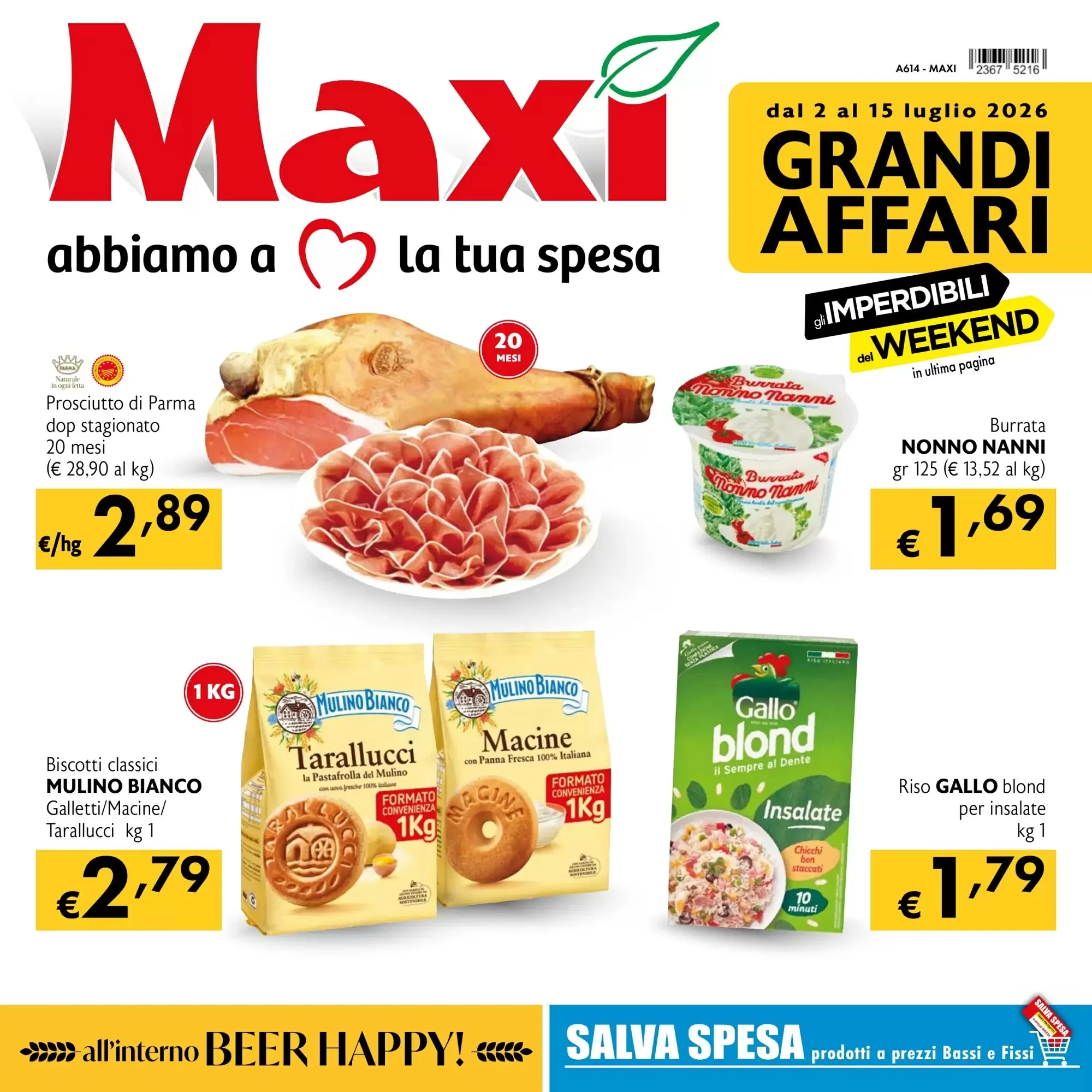 Copertina Maxi Supermercati - Volantino Maxi Supermercati