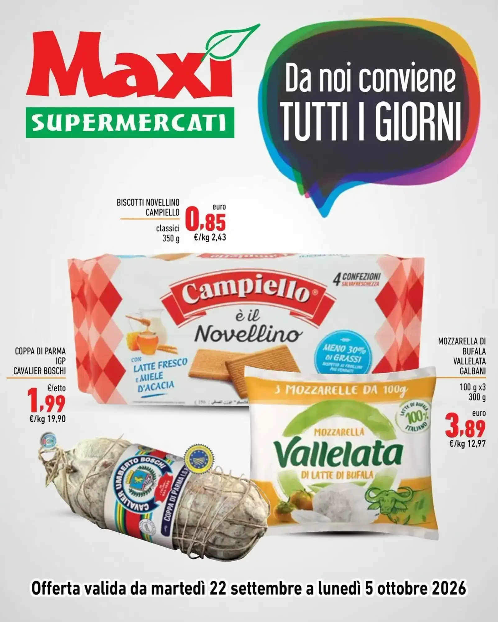 Copertina Maxi Supermercati - Volantino Maxi Supermercati