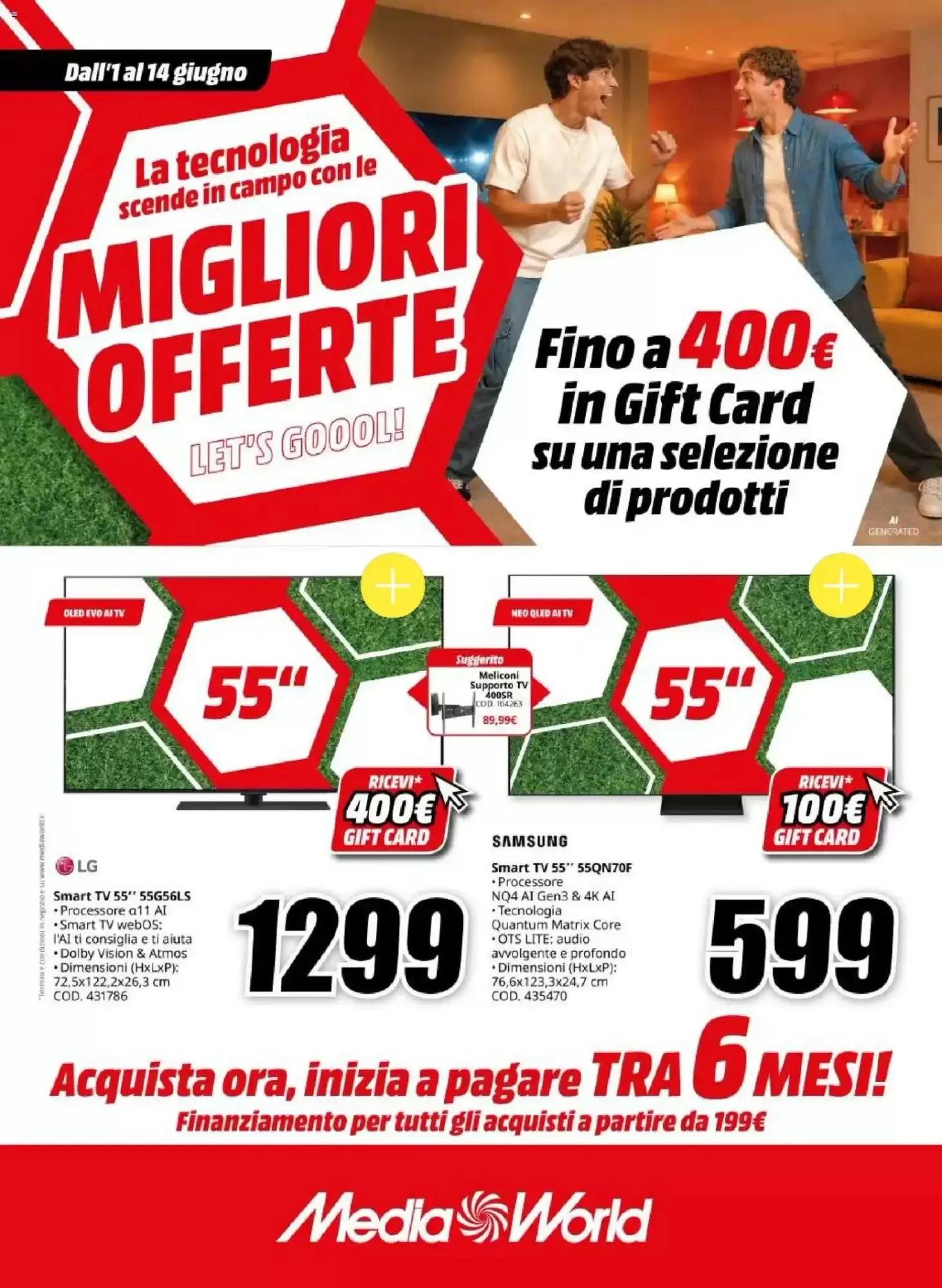 Copertina MediaWorld - Volantino MediaWorld