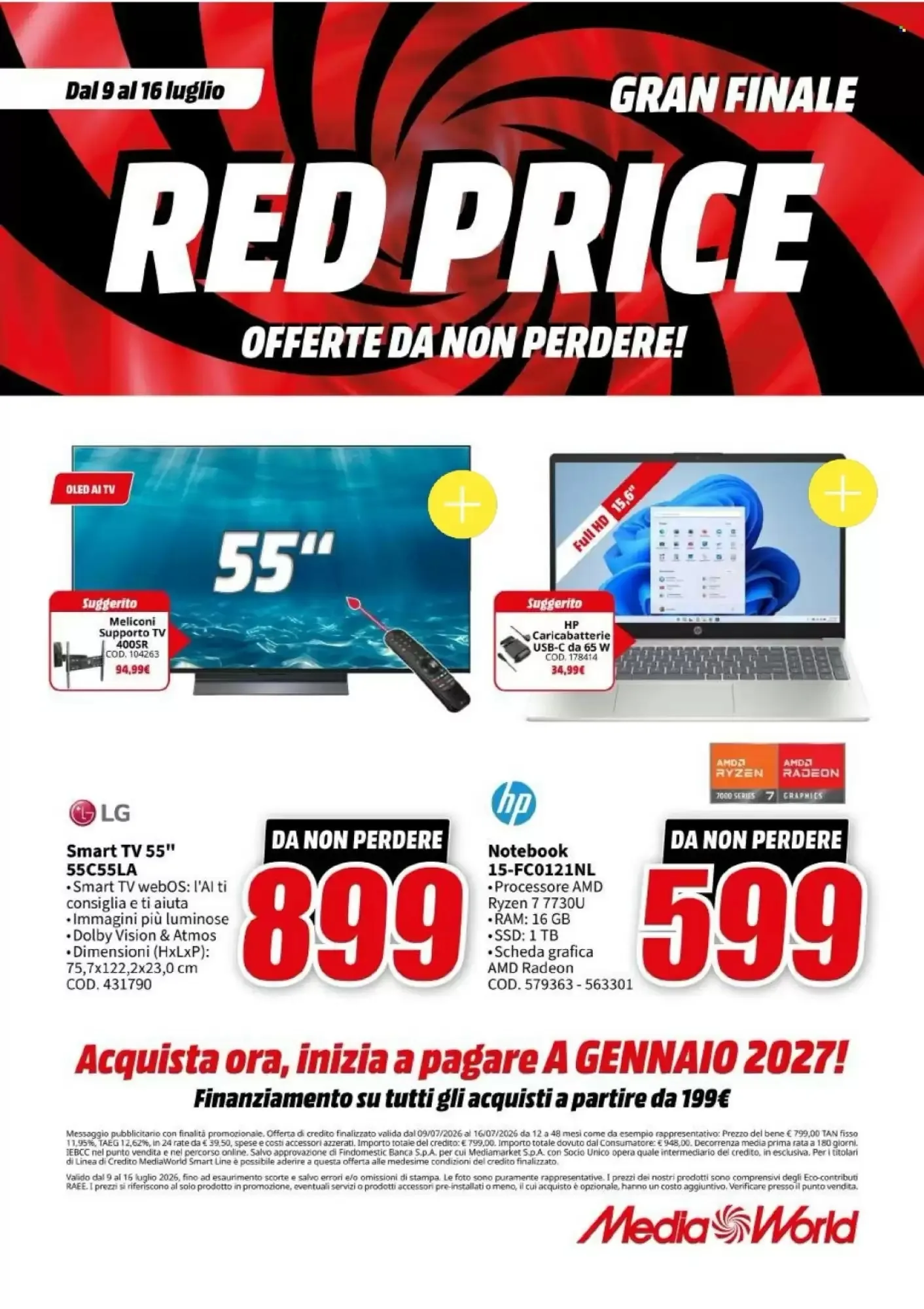 Copertina MediaWorld - Volantino MediaWorld