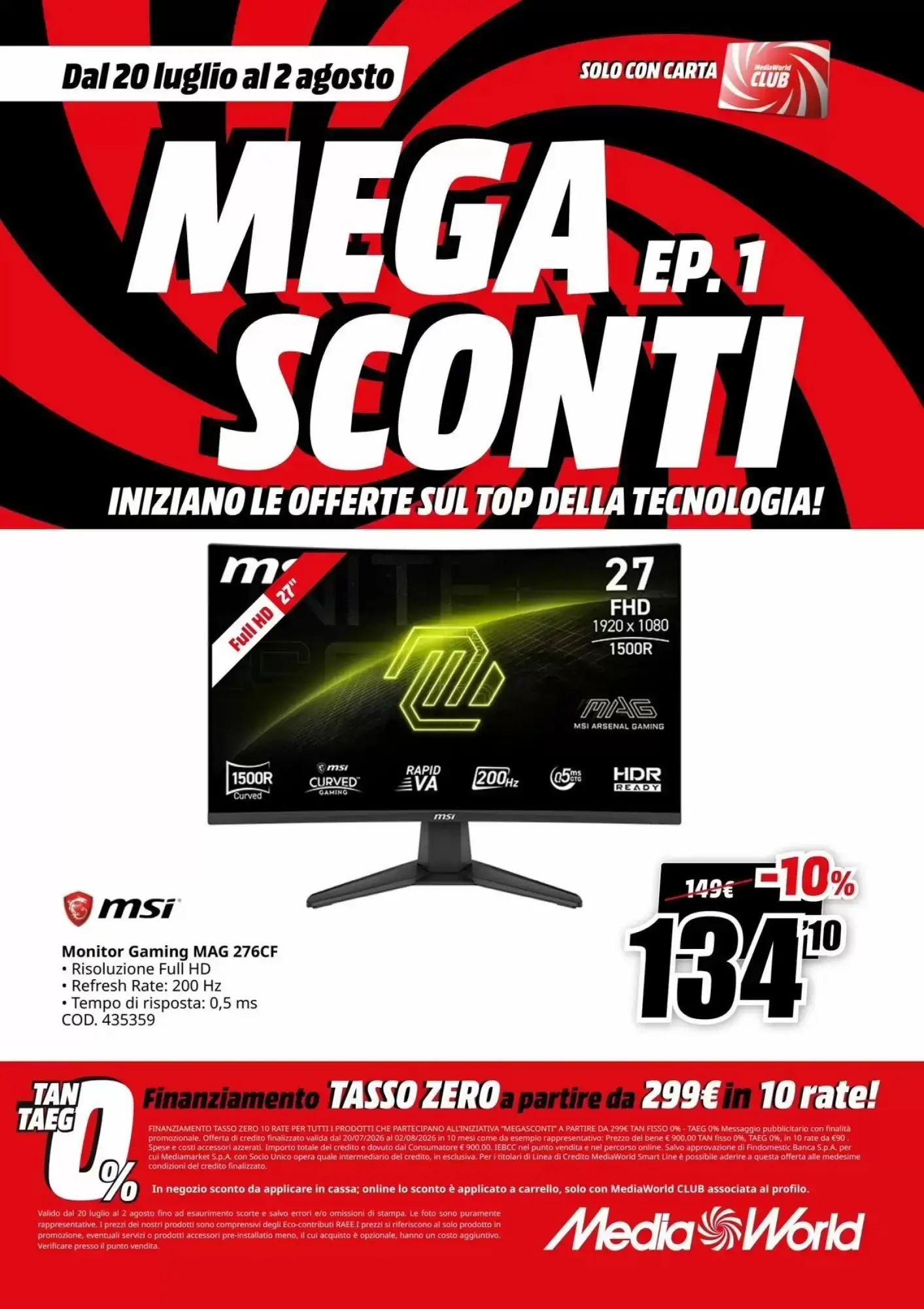 Volantino MediaWorld Volantino MediaWorld pagina 39