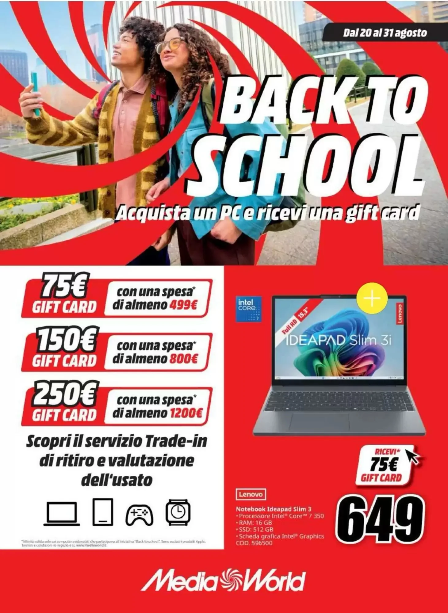 Copertina MediaWorld - Volantino MediaWorld
