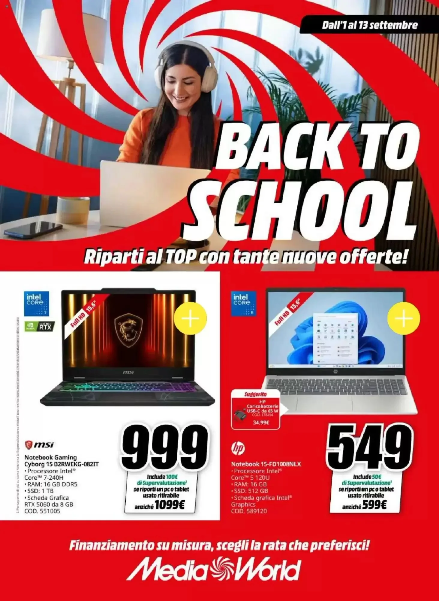 Copertina MediaWorld - Volantino MediaWorld
