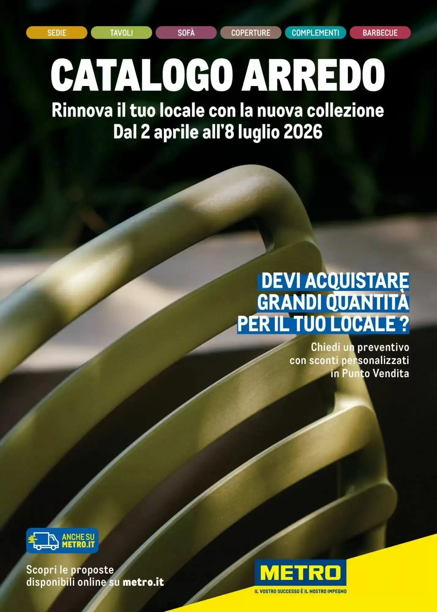 Copertina Metro - Volantino Metro