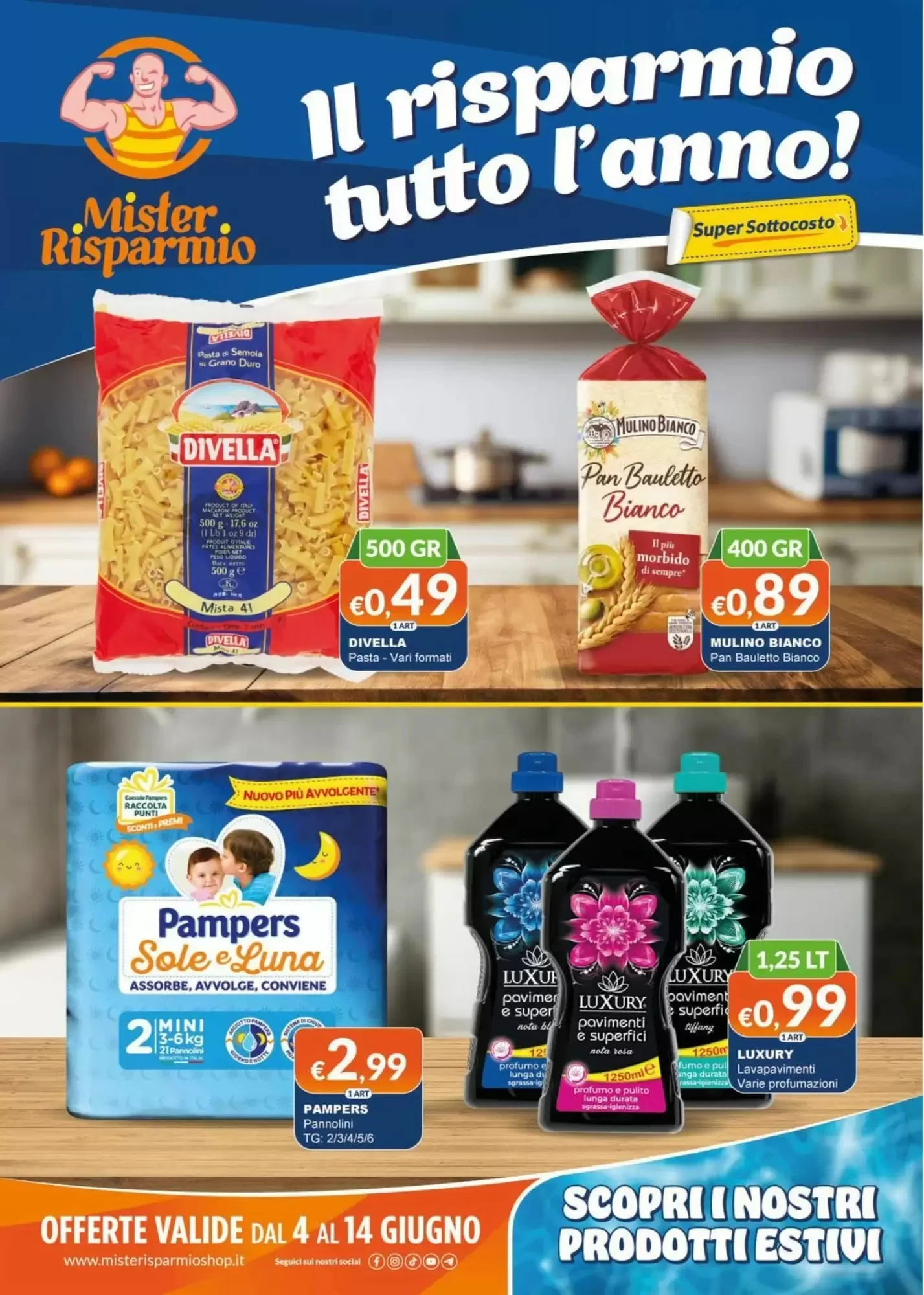 Copertina Mister Risparmio - Volantino Mister Risparmio