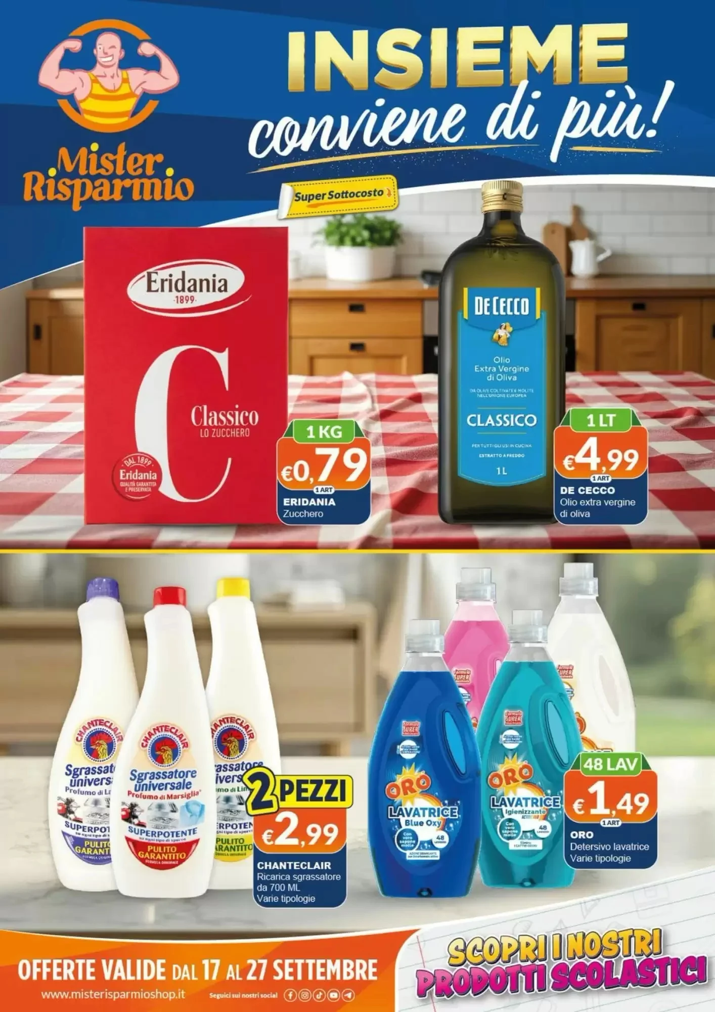 Copertina Mister Risparmio - Volantino Mister Risparmio