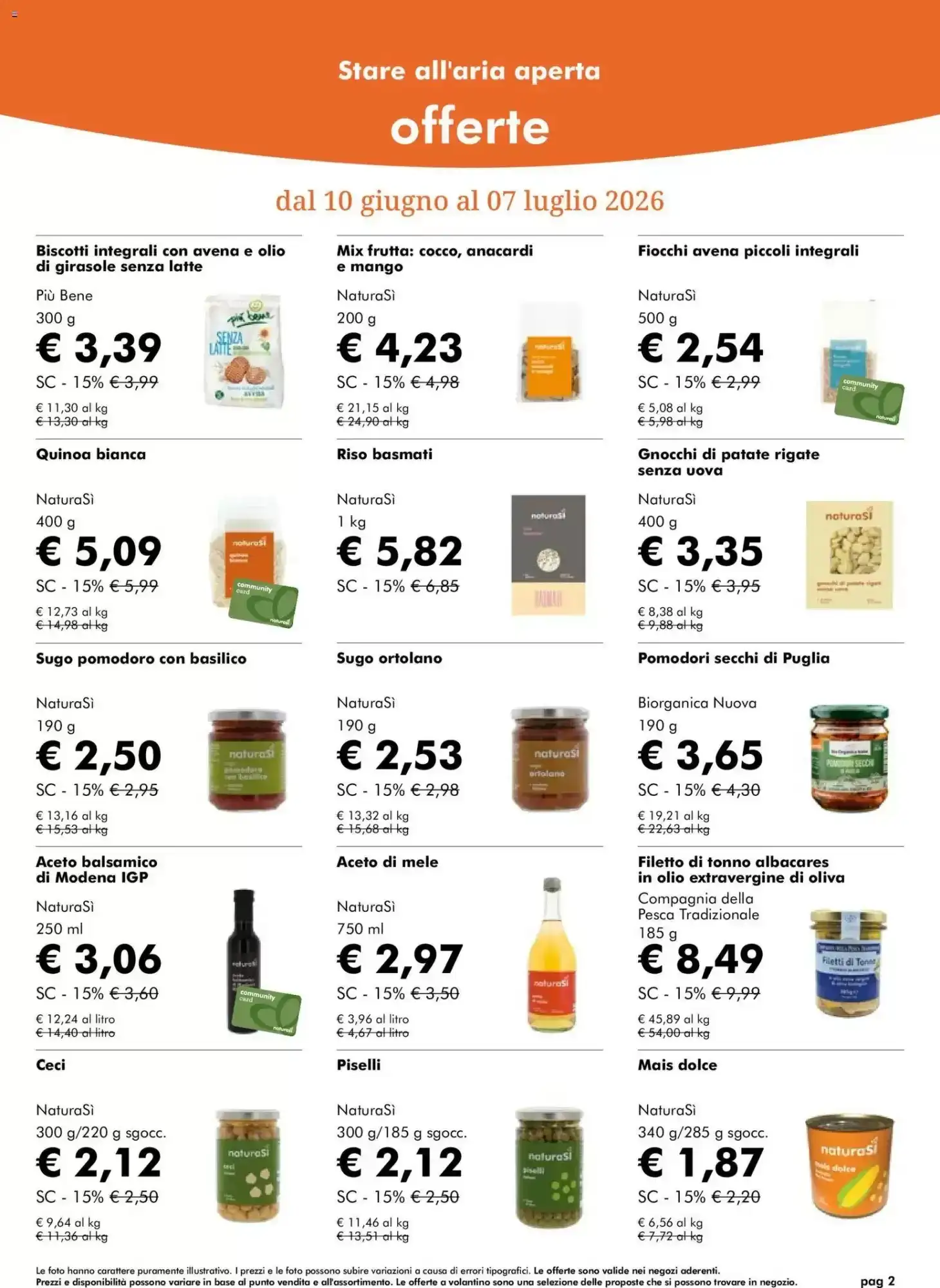Volantino Naturasì Volantino Naturasì pagina 2