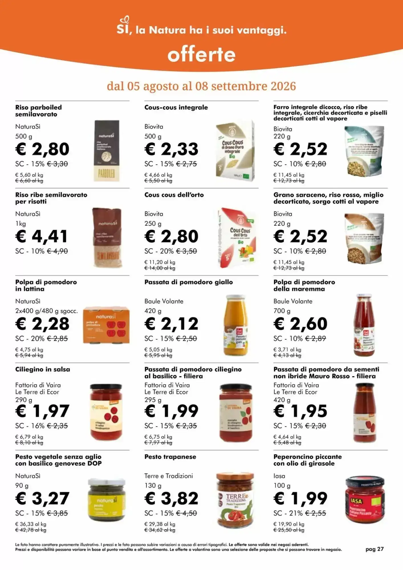 Volantino Naturasì Volantino Naturasì pagina 27