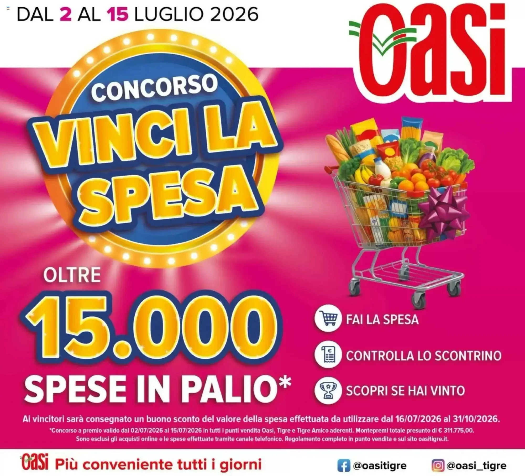 Copertina Oasi - Volantino Oasi