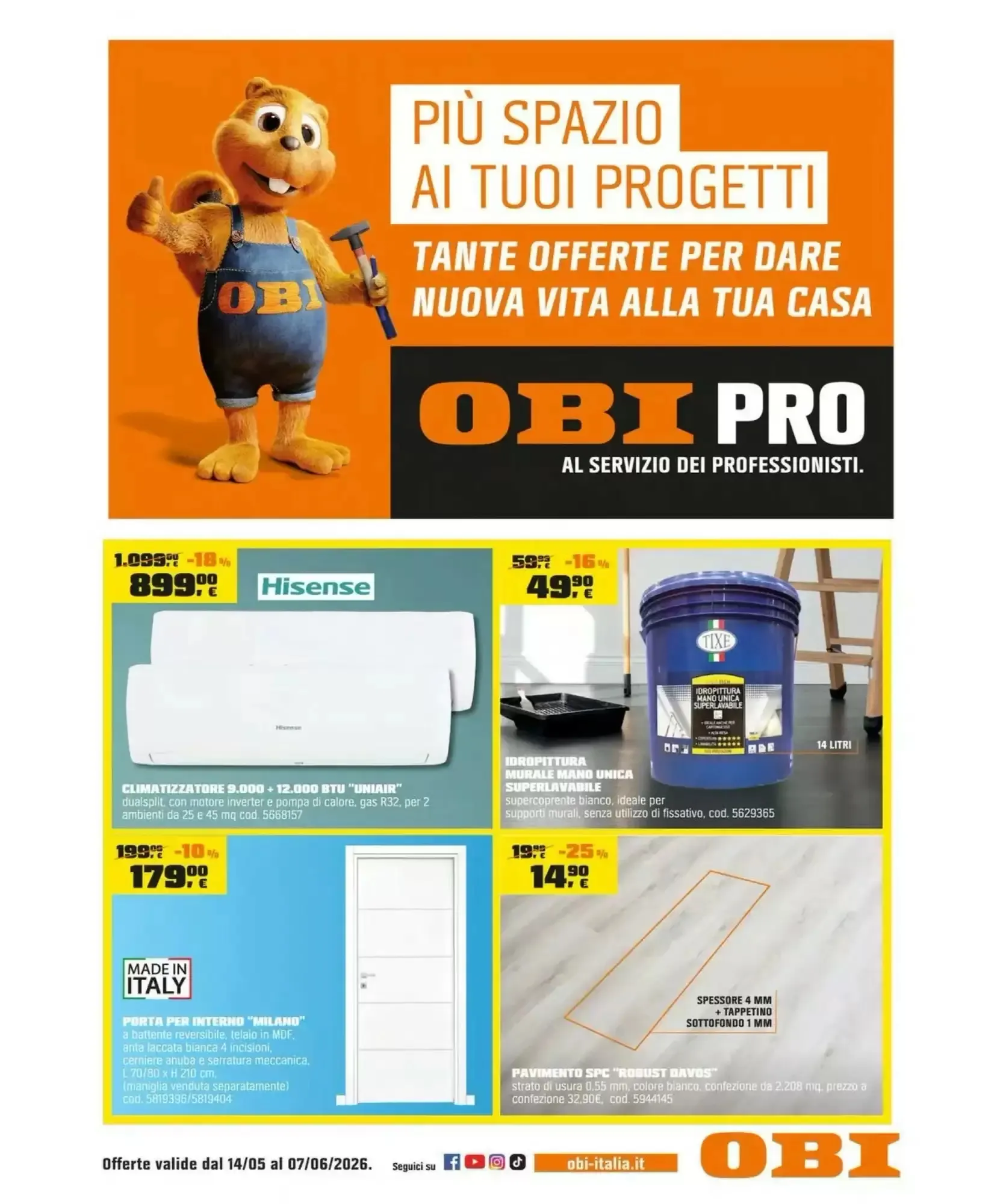 Copertina OBI - Volantino OBI