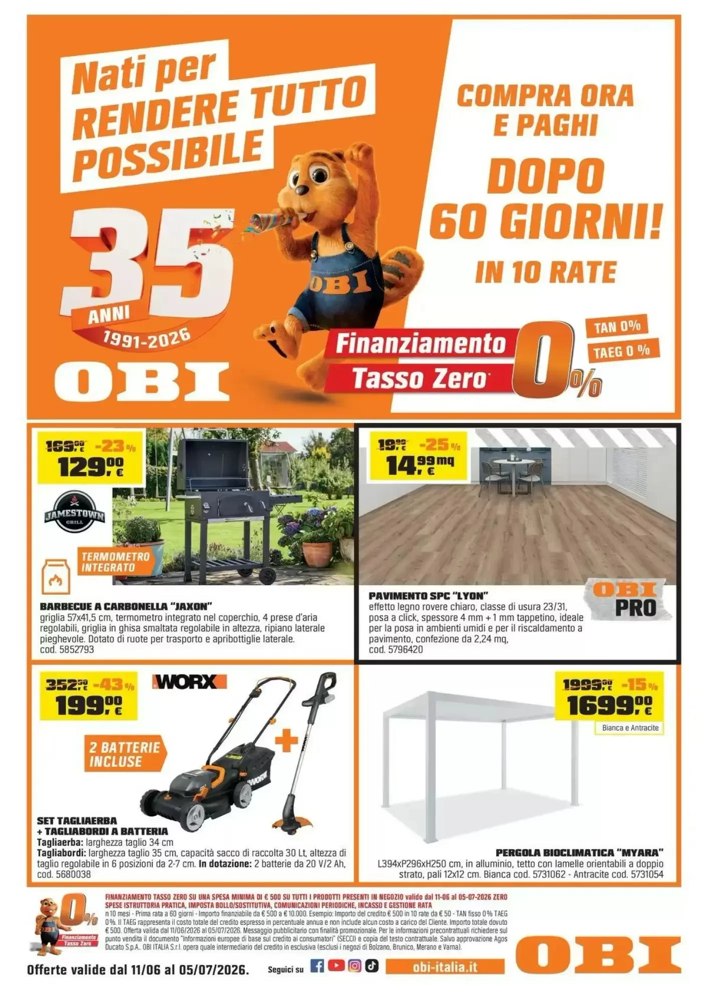 Copertina OBI - Volantino OBI