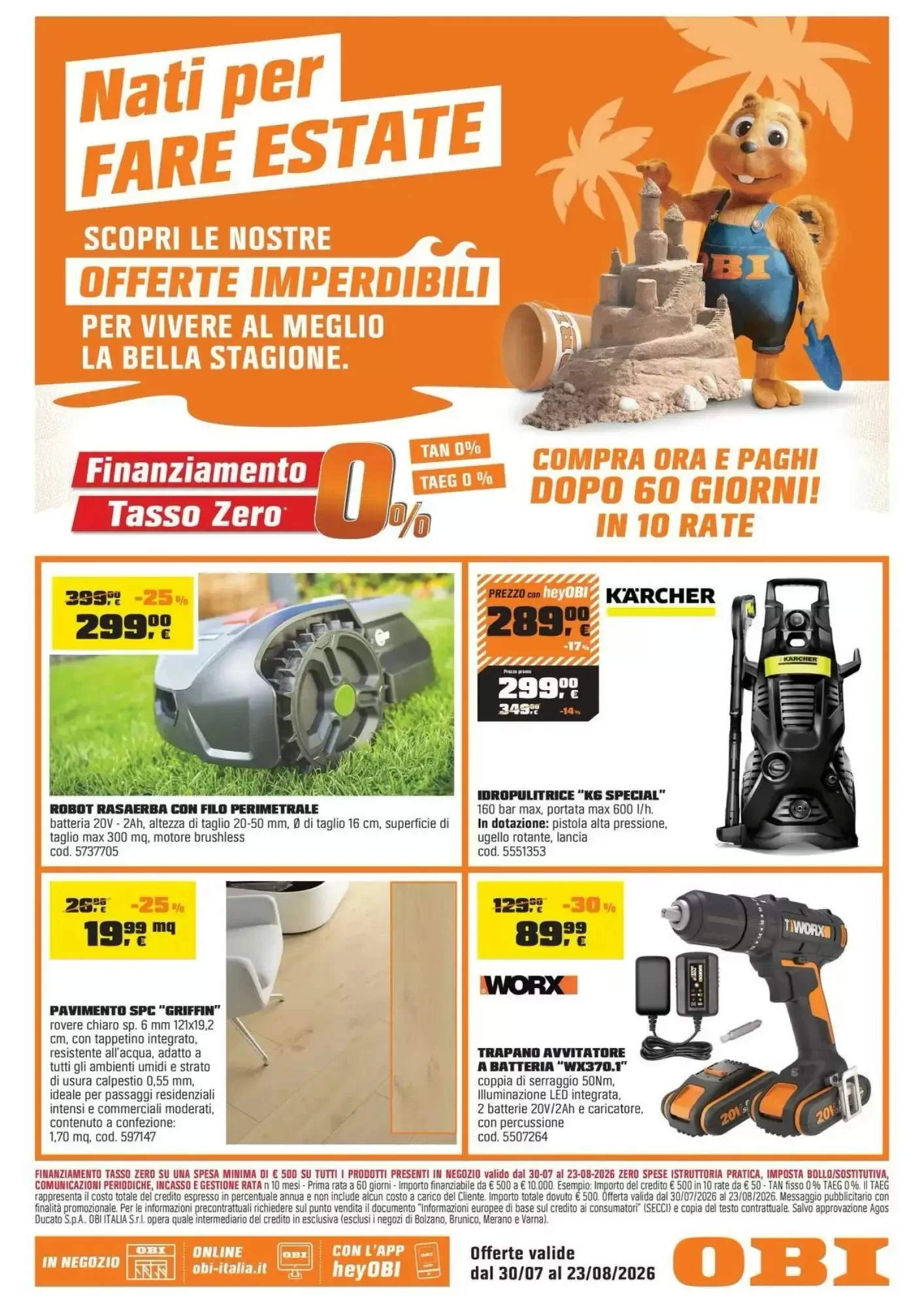 Copertina OBI - Volantino OBI