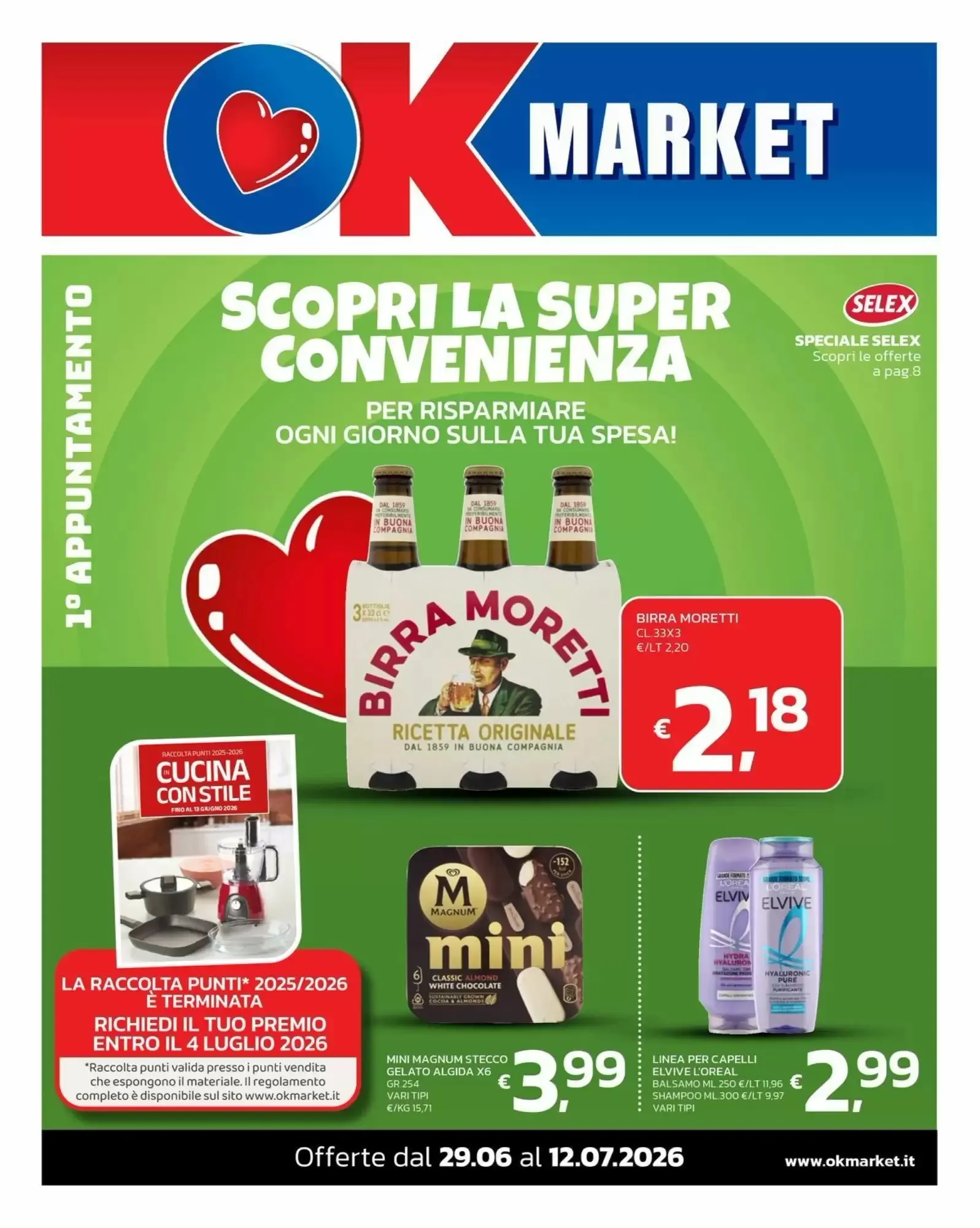 Copertina Ok Market - Volantino Ok Market