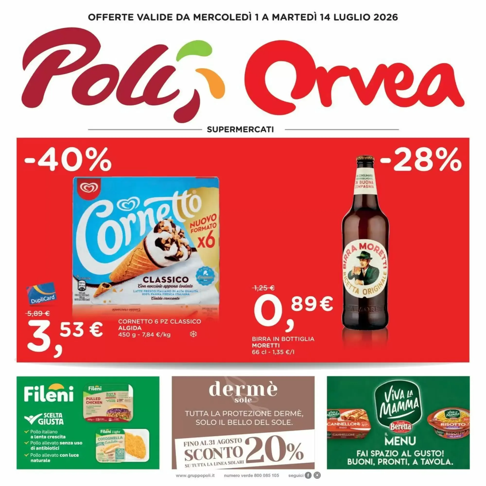 Copertina Orvea - Volantino Orvea