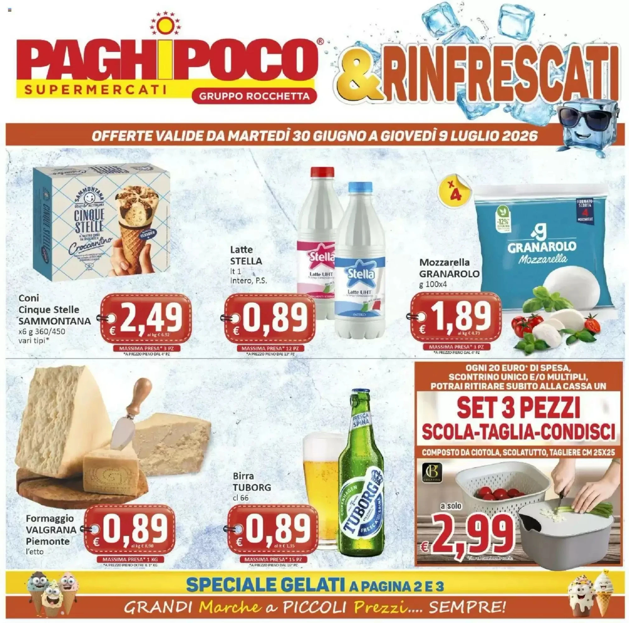 Copertina Paghi Poco - Volantino Paghi Poco