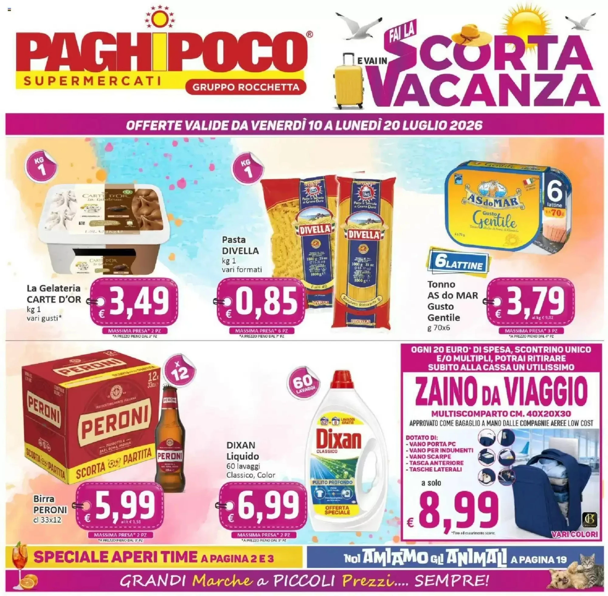 Copertina Paghi Poco - Volantino Paghi Poco