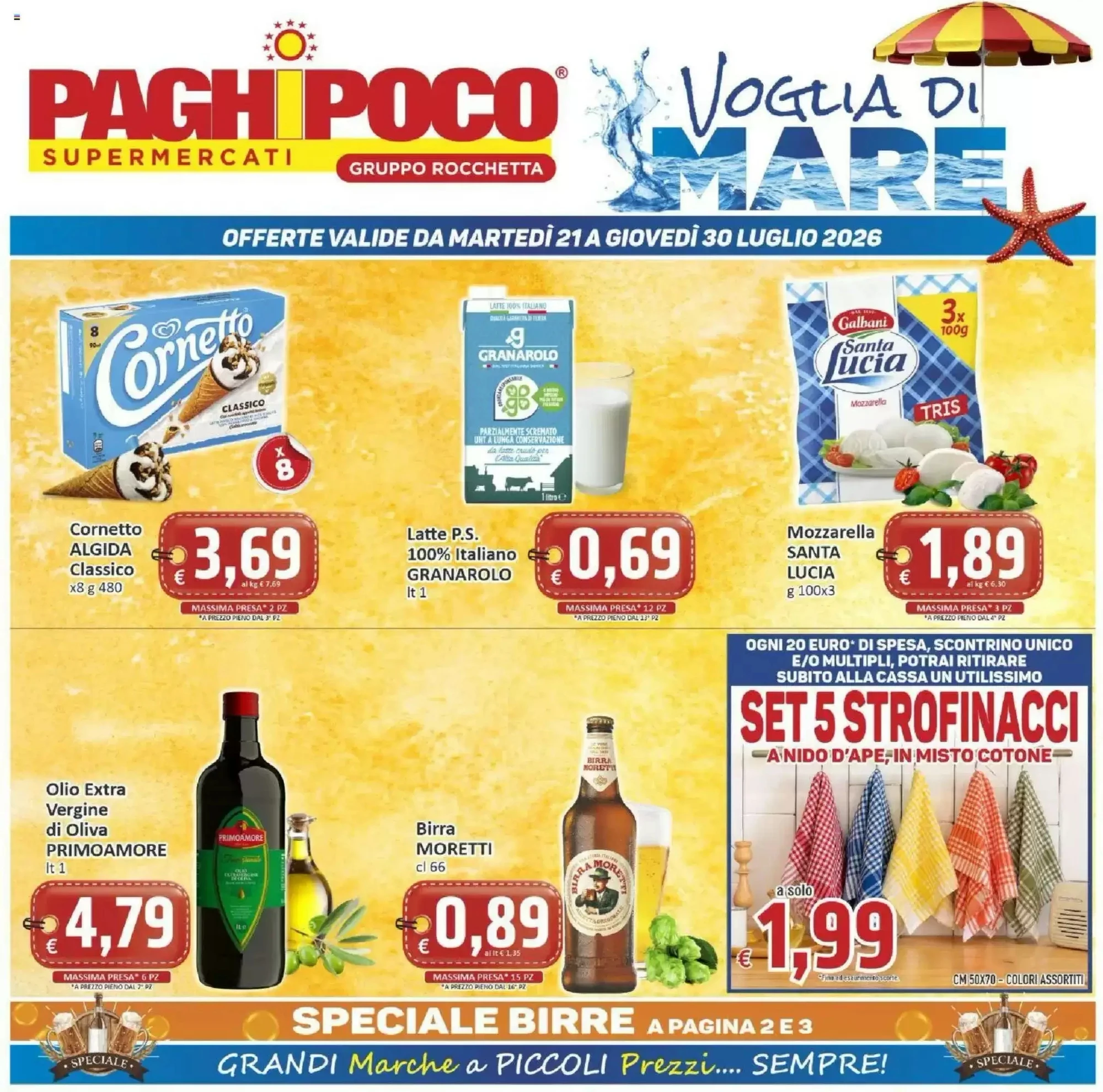 Copertina Paghi Poco - Volantino Paghi Poco