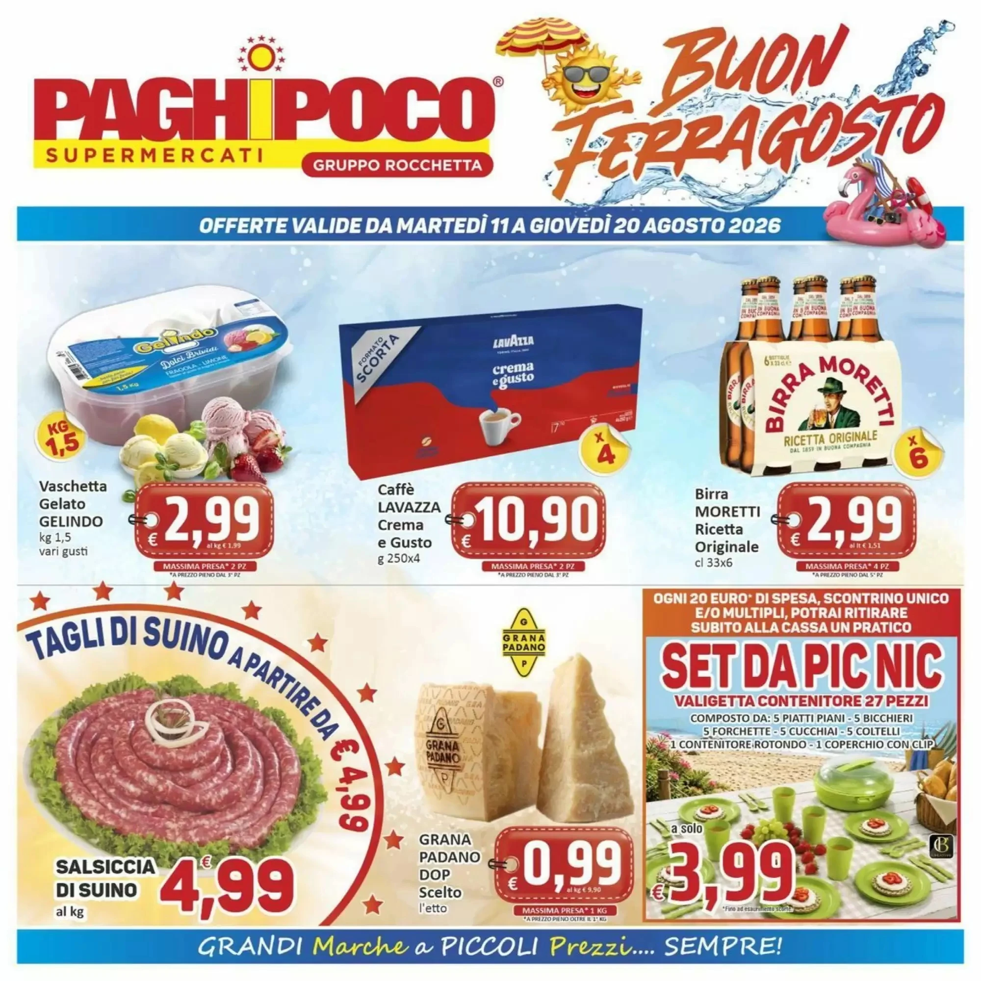 Copertina Paghi Poco - Volantino Paghi Poco