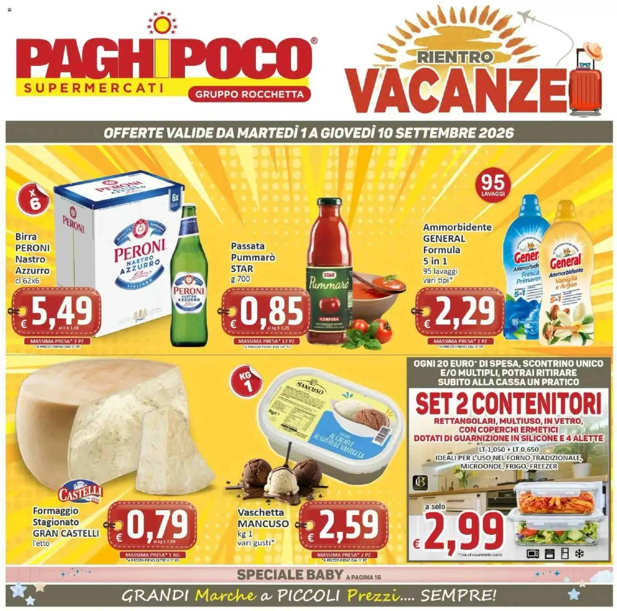 Copertina Paghi Poco - Volantino Paghi Poco