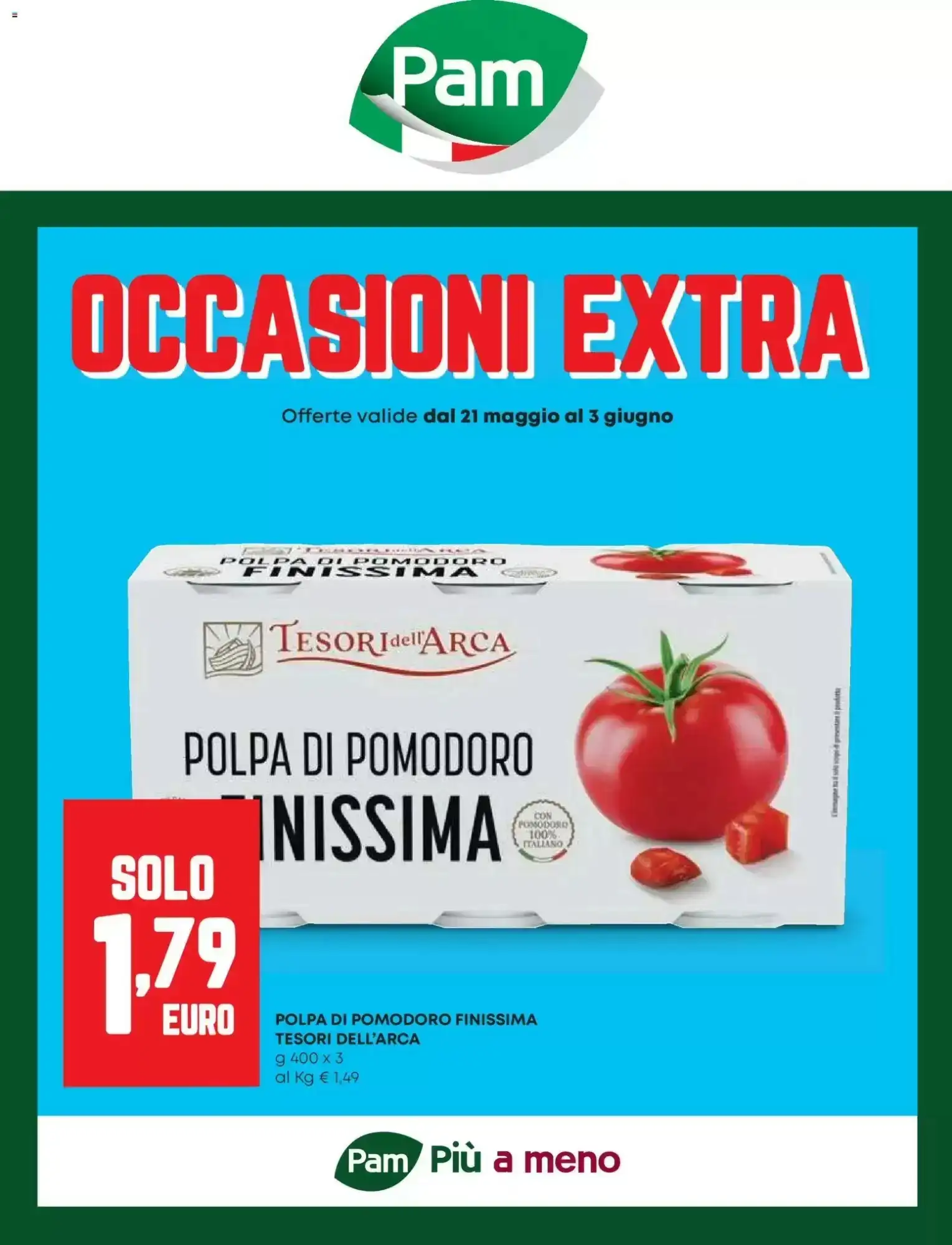 Copertina Pam - Volantino Pam