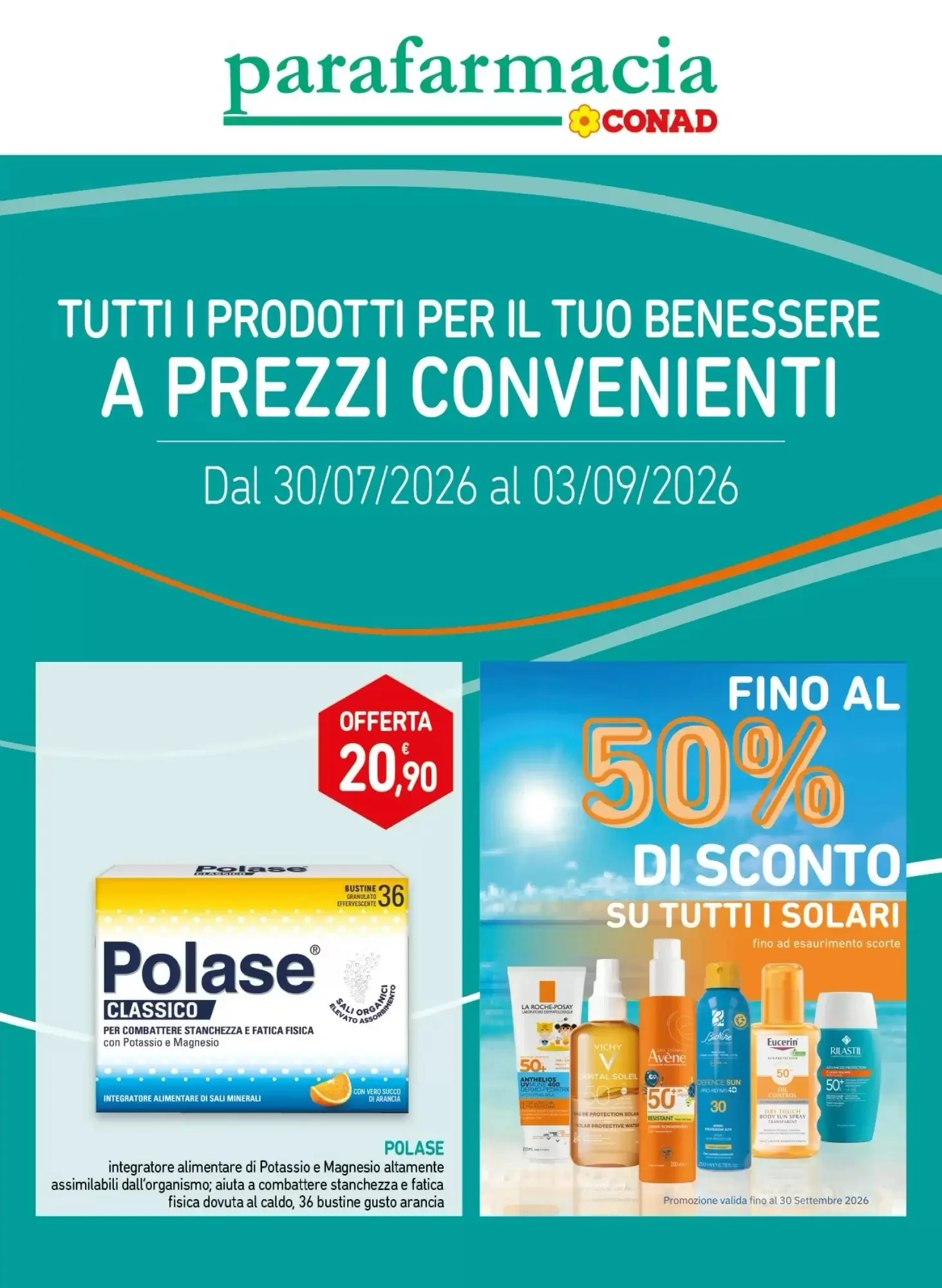 Copertina Parafarmacia Conad - Volantino Parafarmacia Conad