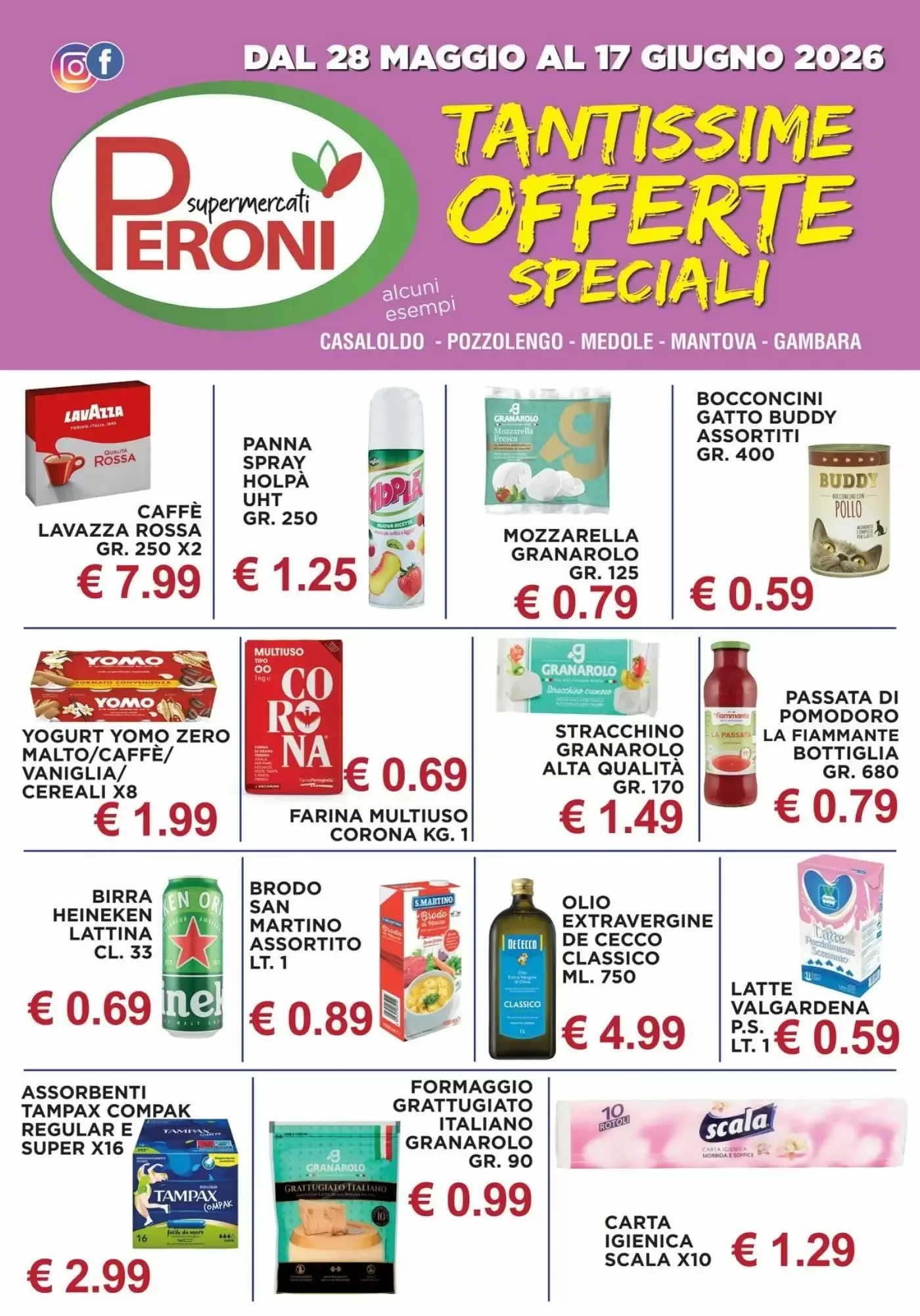 Copertina Peroni Supermercati - Volantino Peroni Supermercati