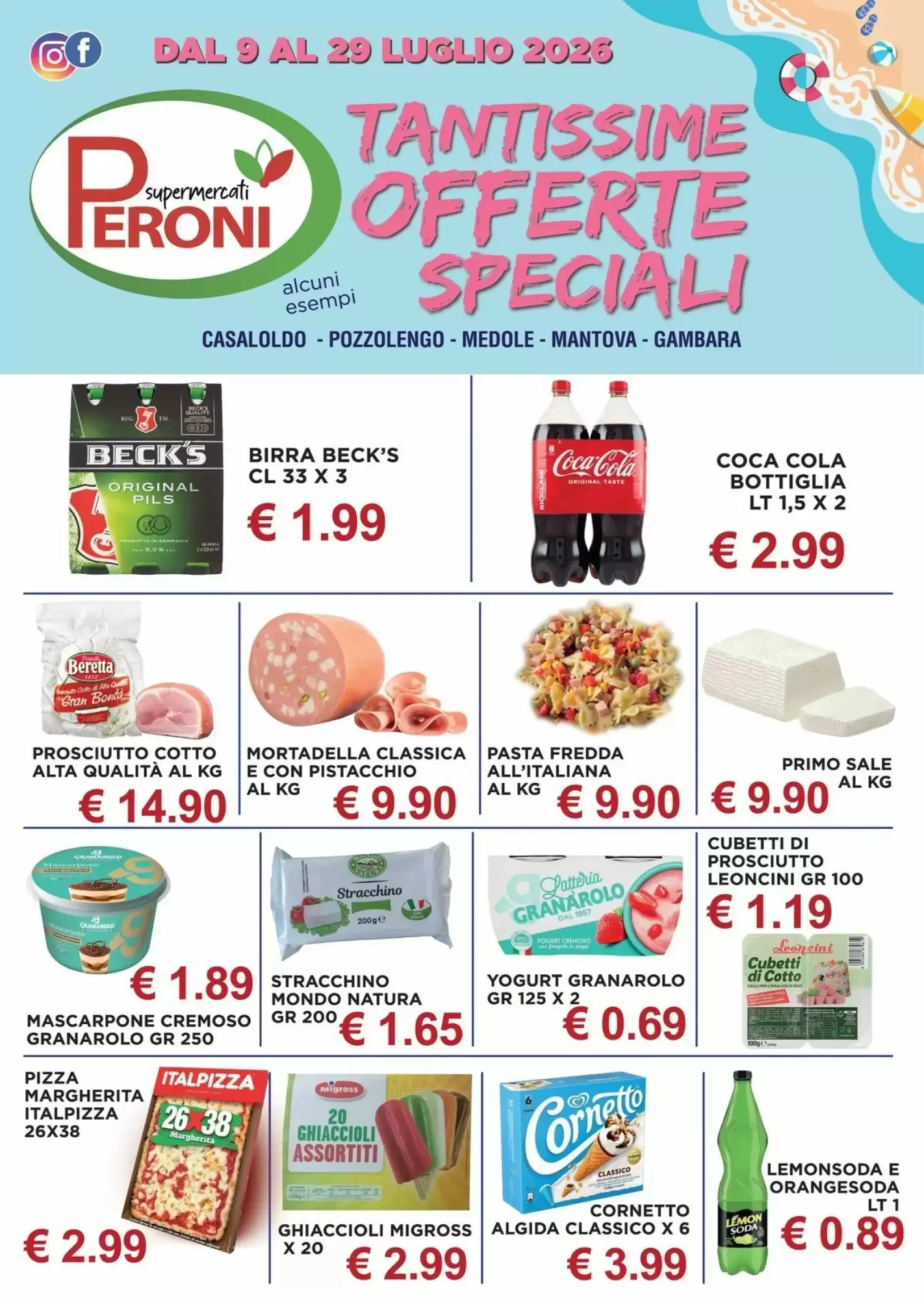 Copertina Peroni Supermercati - Volantino Peroni Supermercati