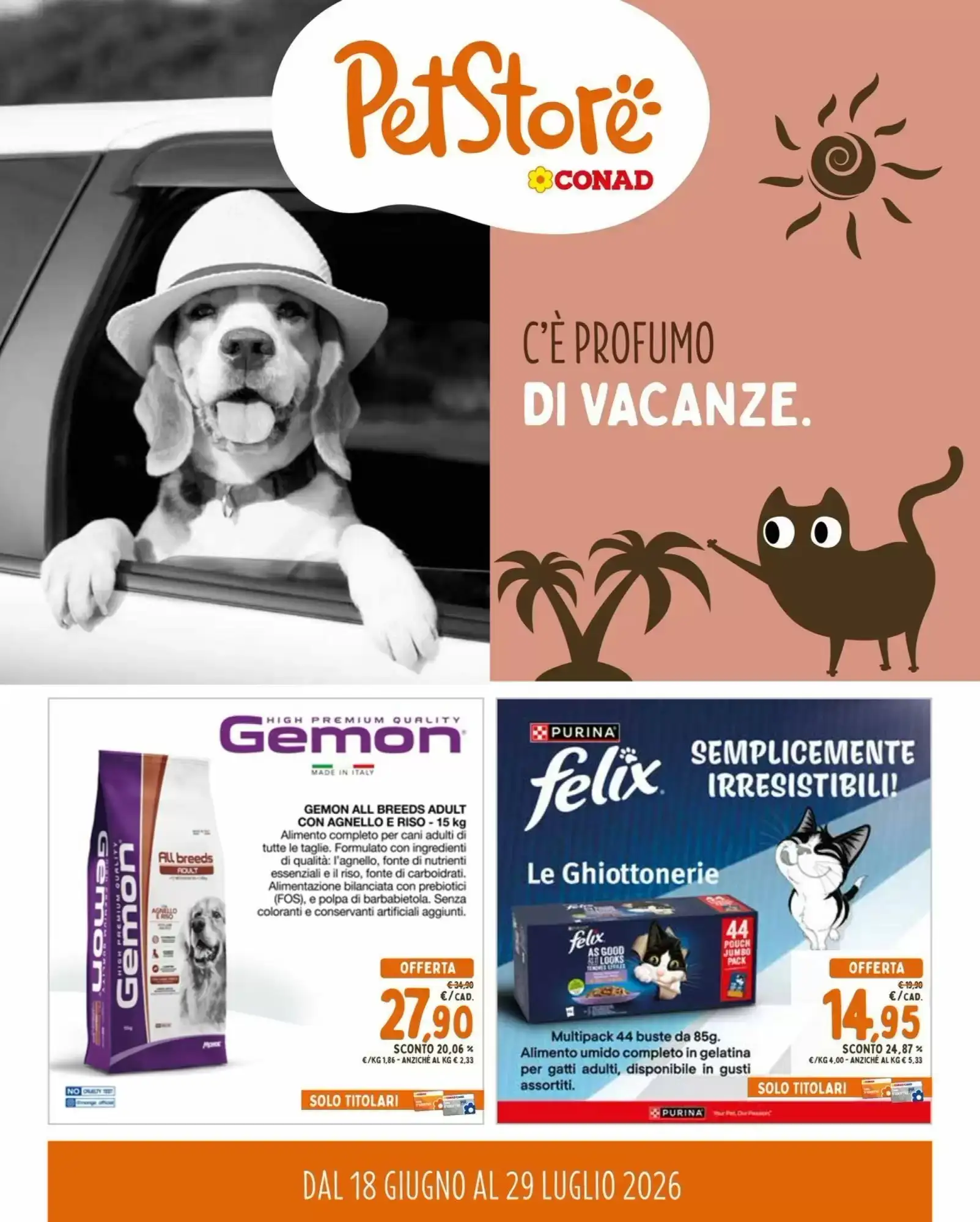 Copertina Pet Store Conad - Volantino Pet Store Conad
