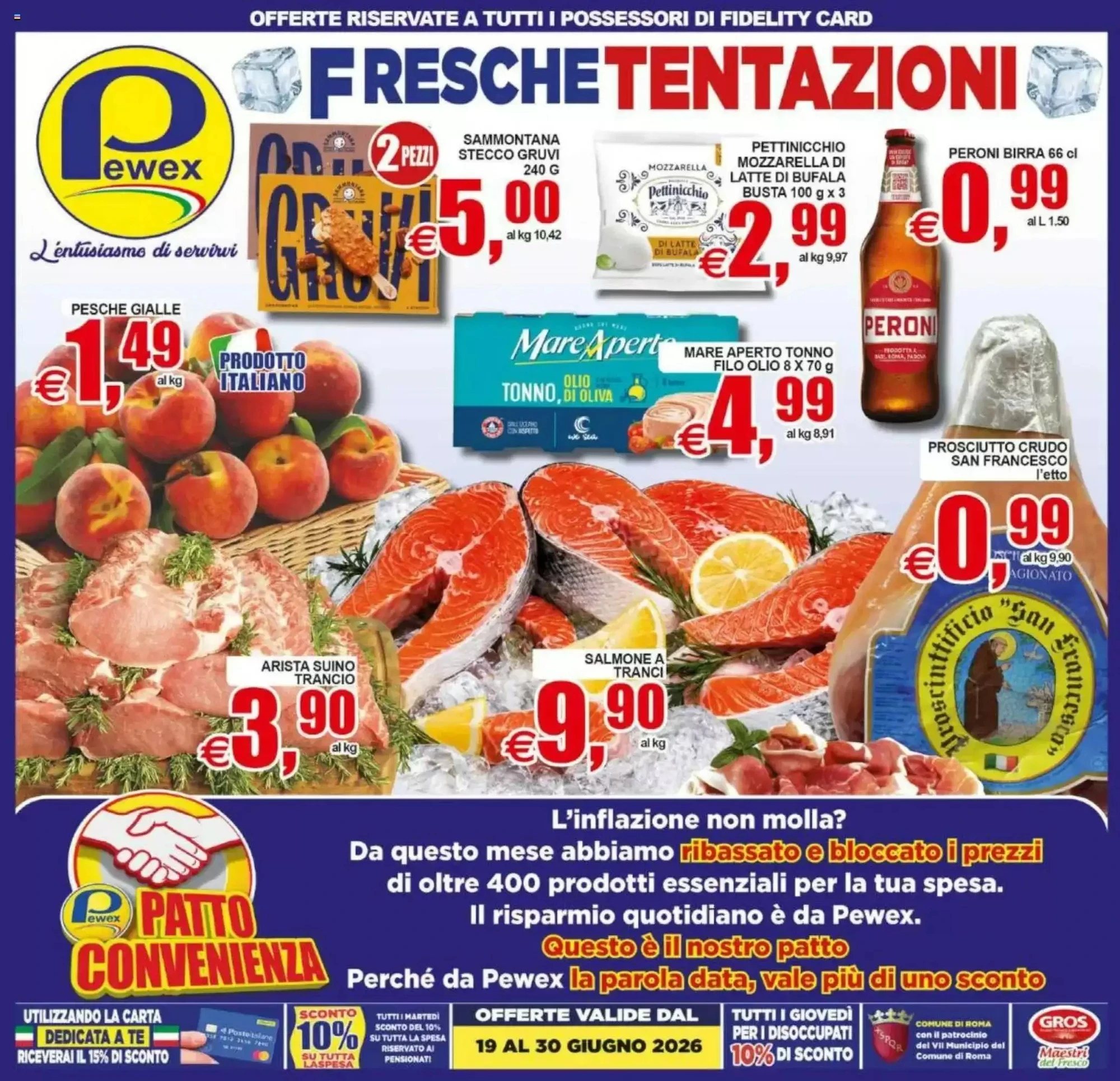 Copertina Pewex - Volantino Pewex