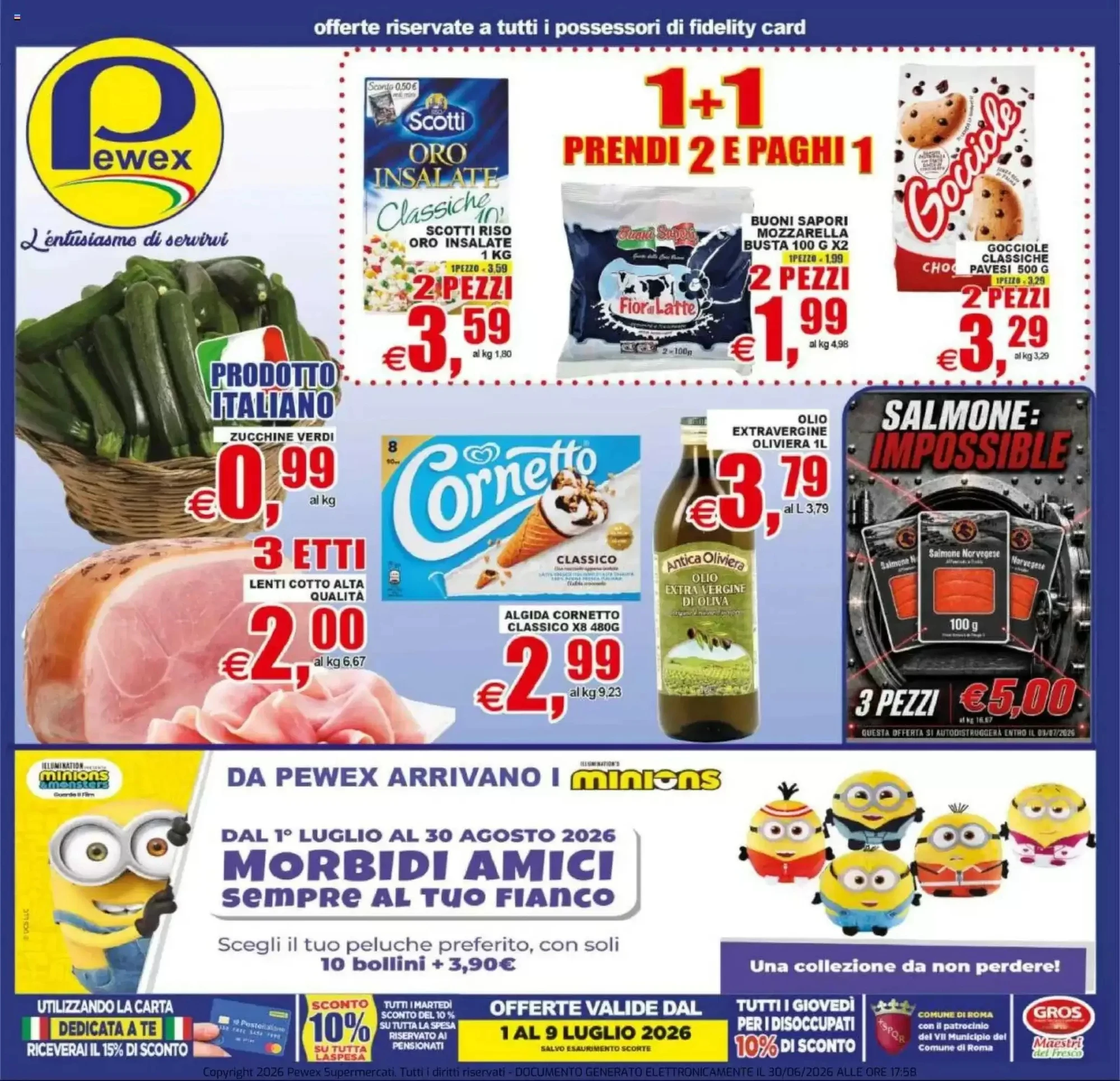 Copertina Pewex - Volantino Pewex