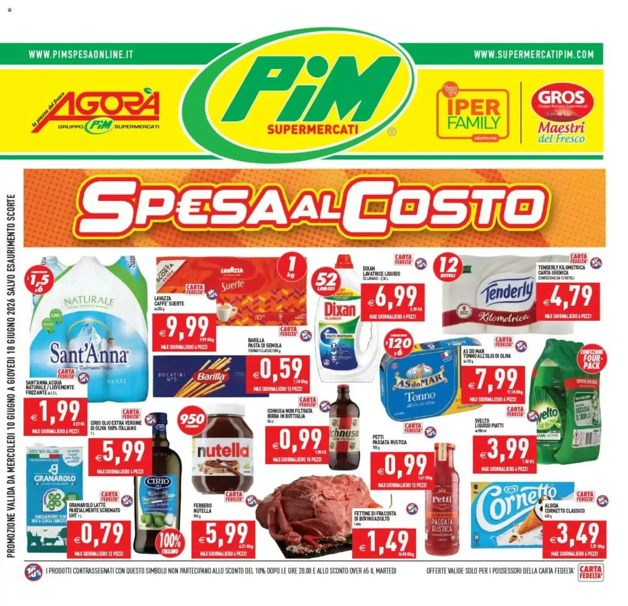 Copertina Pim Supermercati - Volantino Pim Supermercati