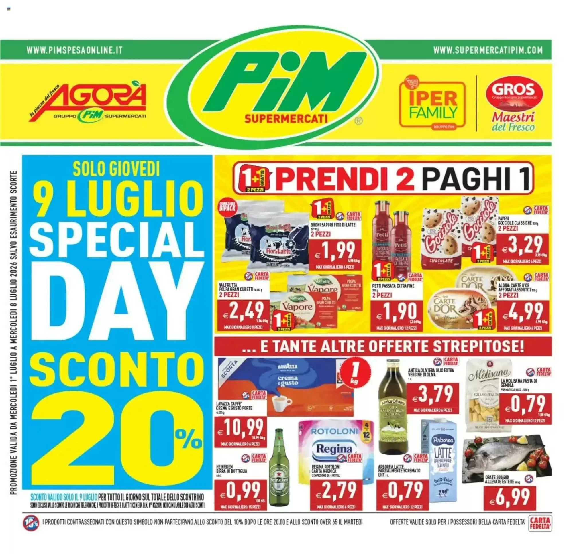 Copertina Pim Supermercati - Volantino Pim Supermercati
