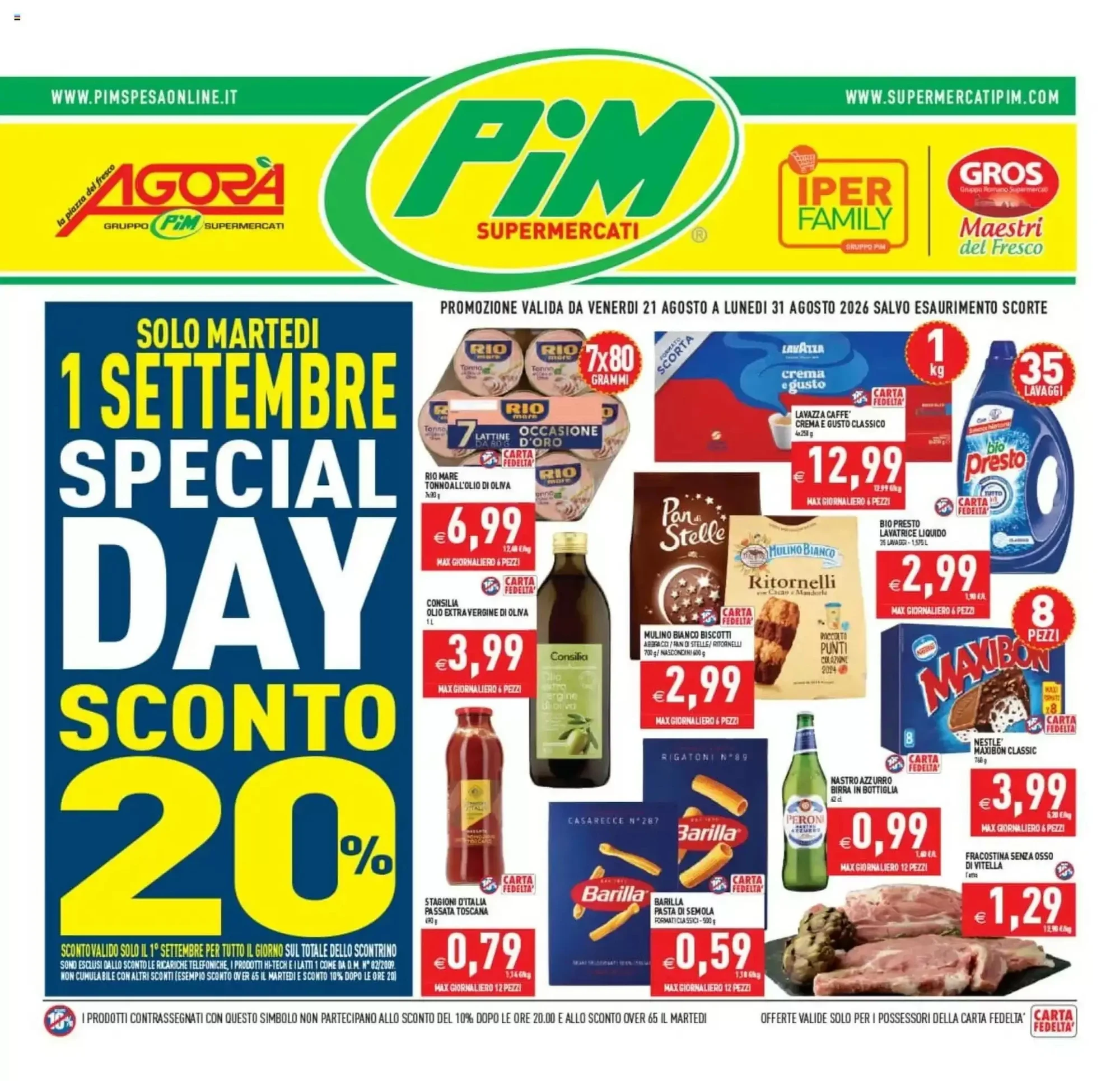 Copertina Pim Supermercati - Volantino Pim Supermercati