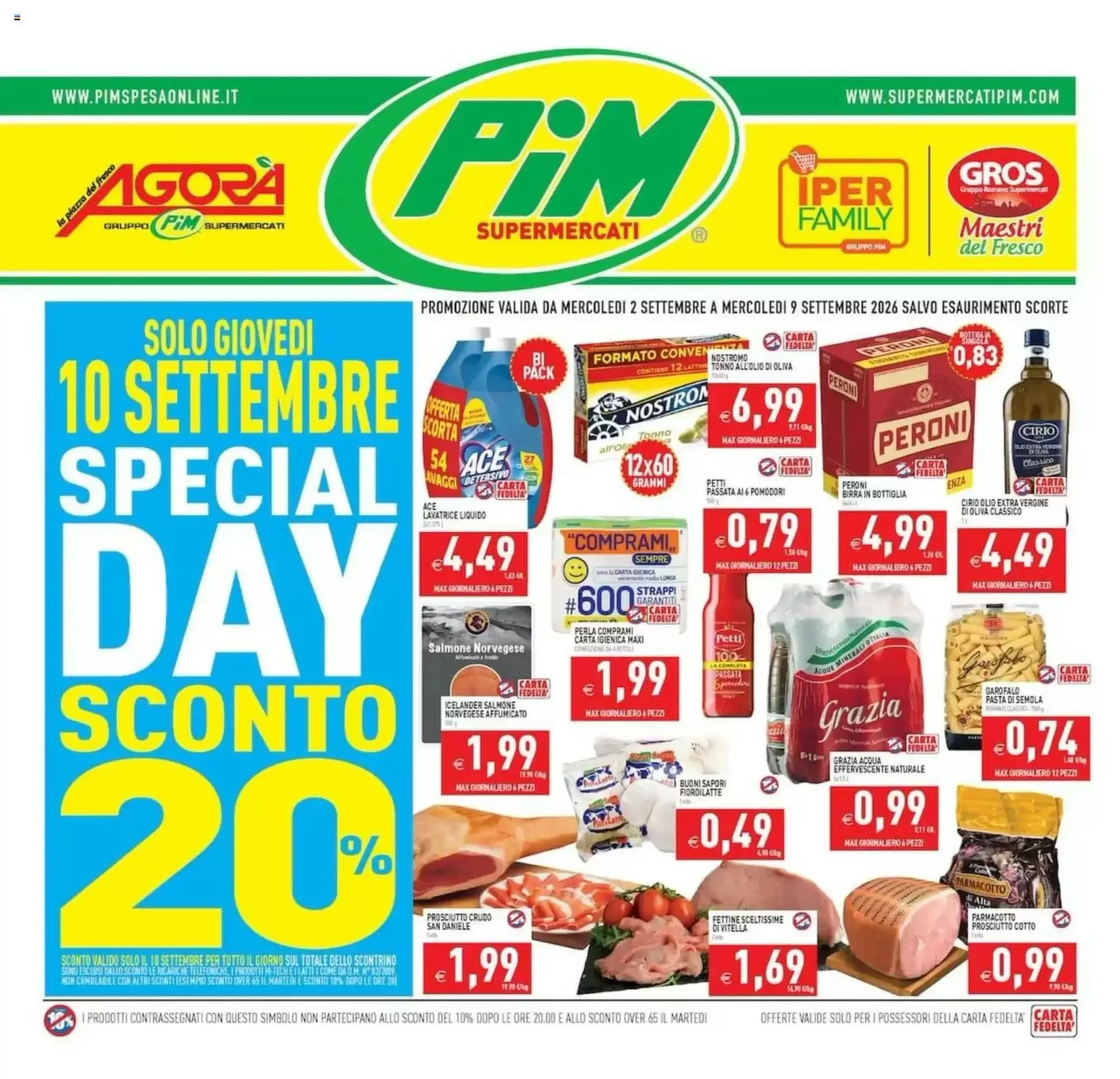 Copertina Pim Supermercati - Volantino Pim Supermercati