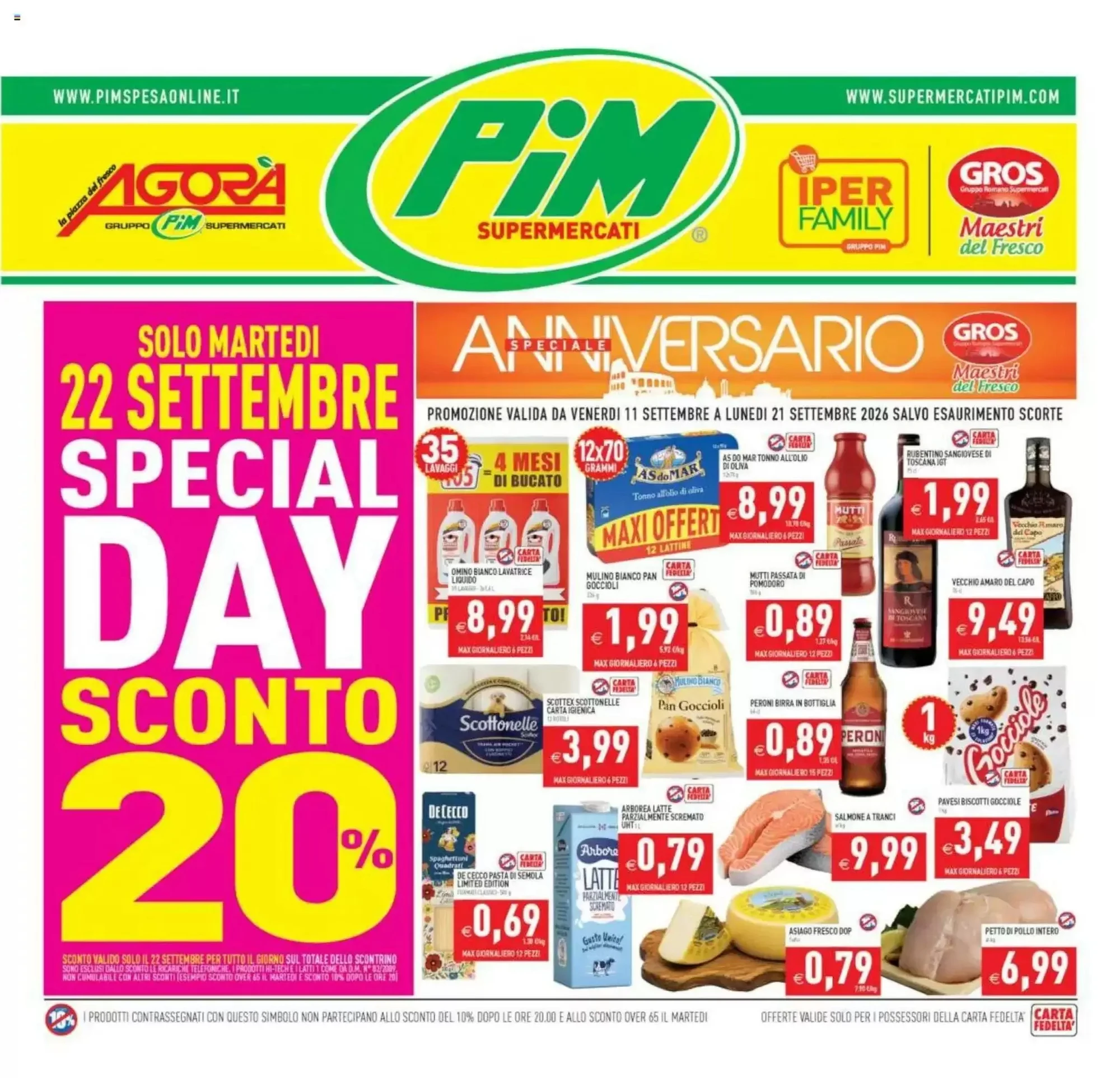 Copertina Pim Supermercati - Volantino Pim Supermercati