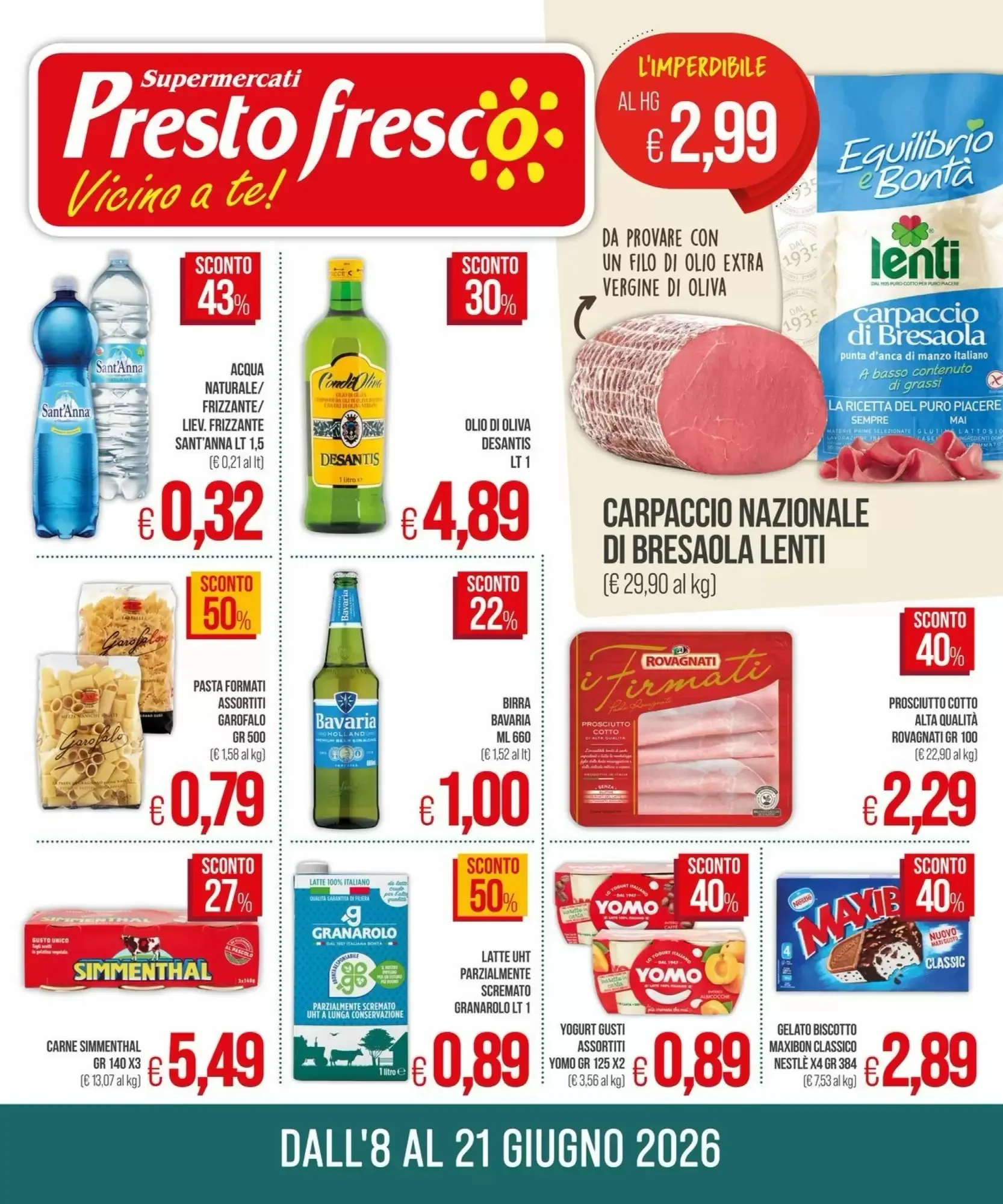 Copertina Prestofresco - Volantino Prestofresco