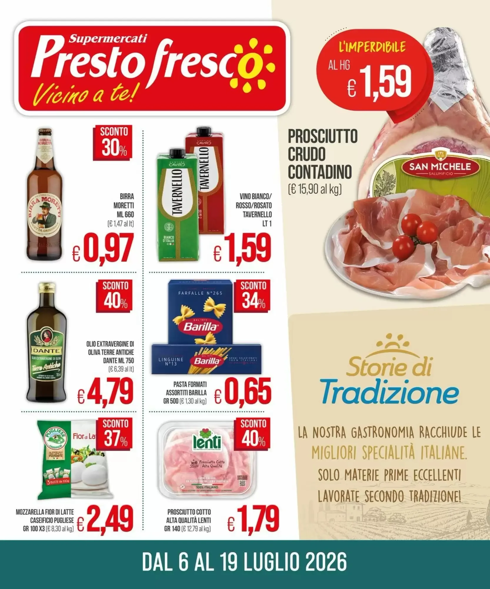 Copertina Prestofresco - Volantino Prestofresco