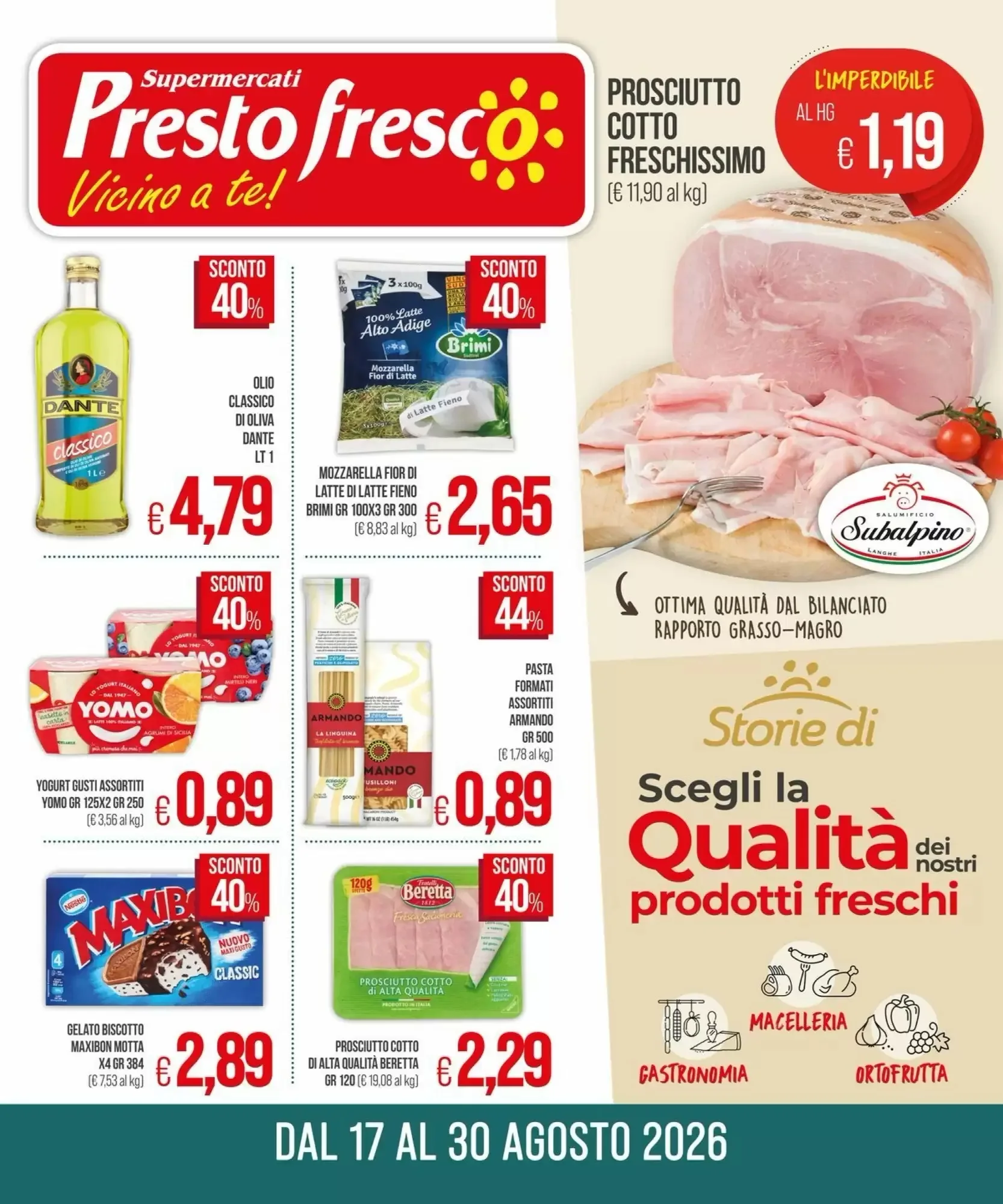 Copertina Prestofresco - Volantino Prestofresco