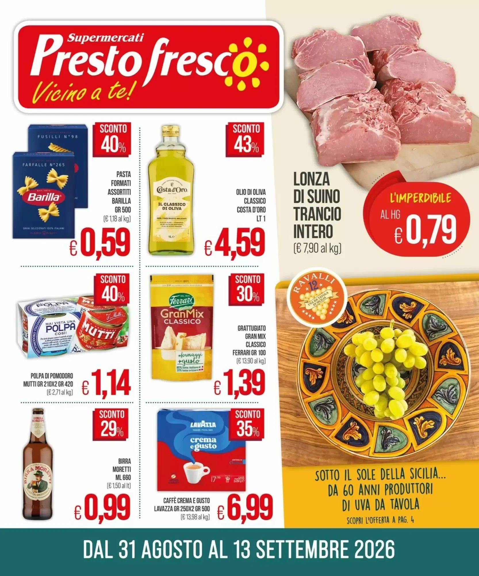 Copertina Prestofresco - Volantino Prestofresco