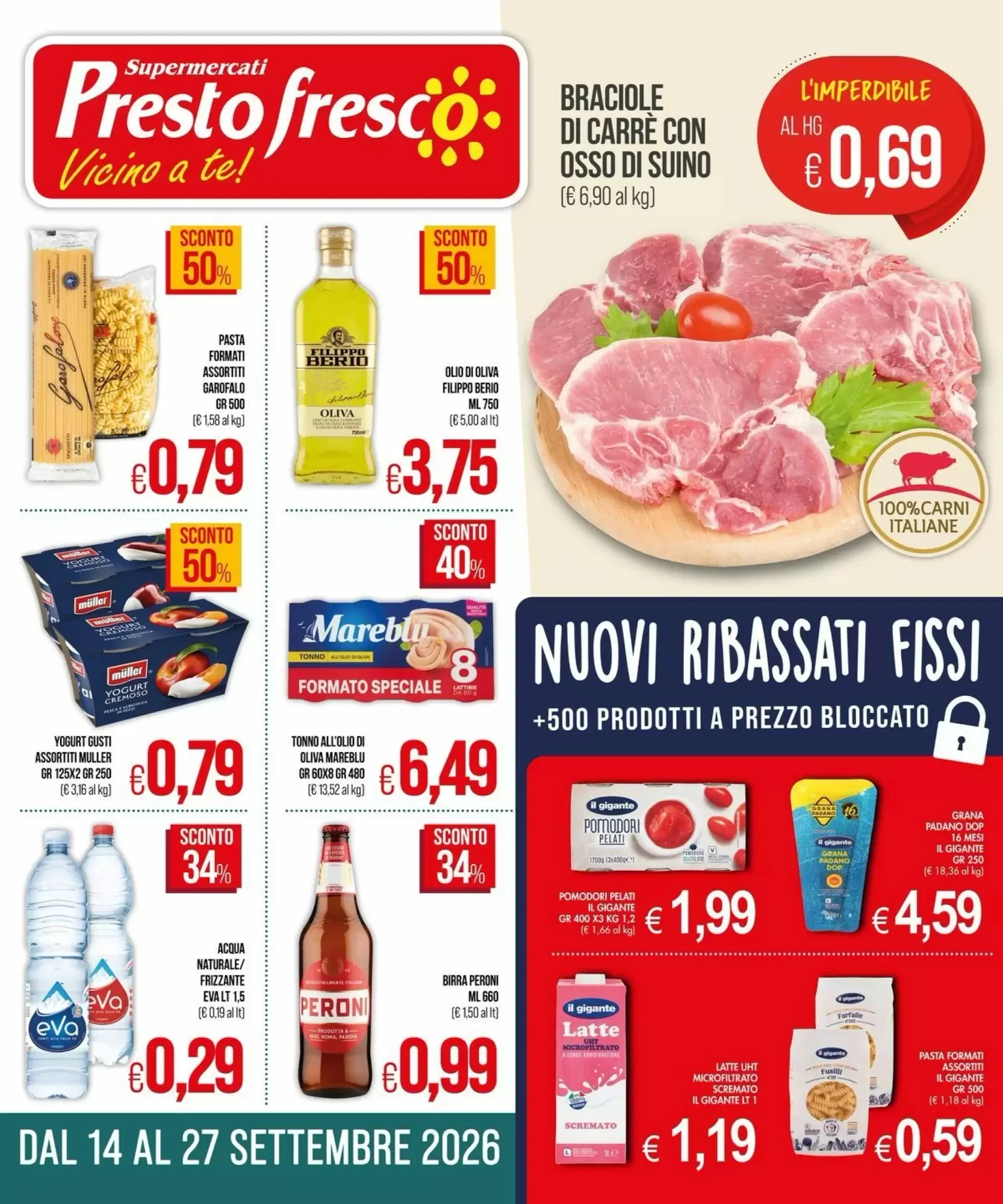 Copertina Prestofresco - Volantino Prestofresco