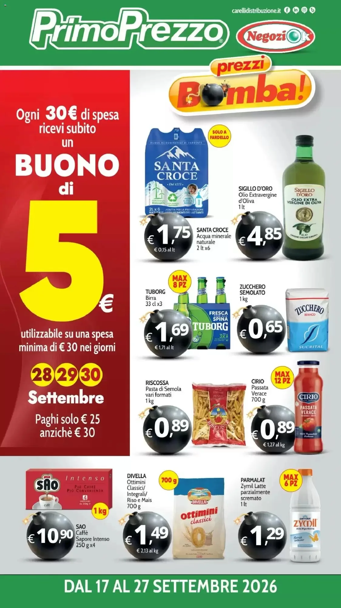 Copertina Primo Prezzo - Volantino Primo Prezzo