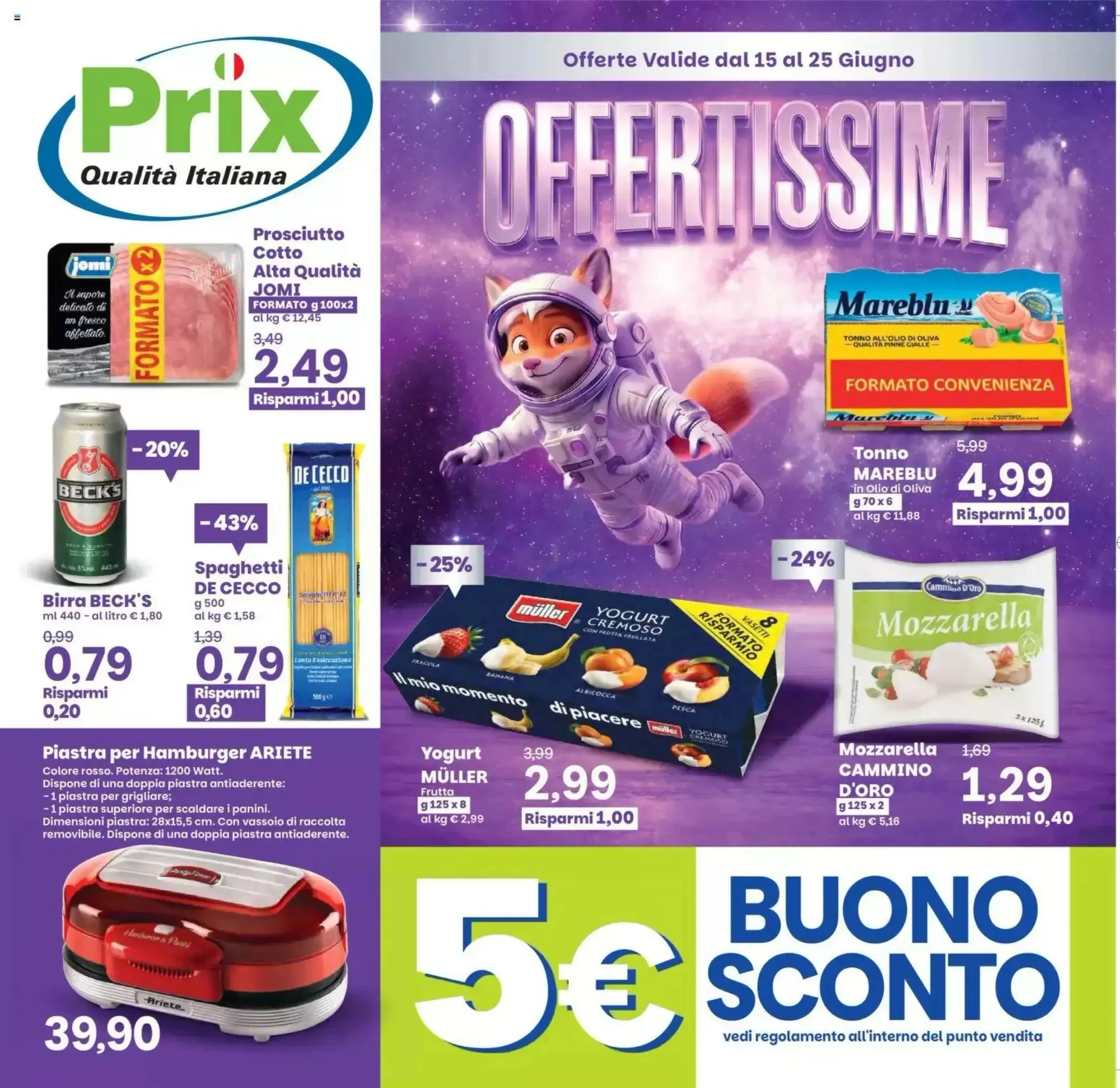 Copertina Prix Quality - Volantino Prix Quality