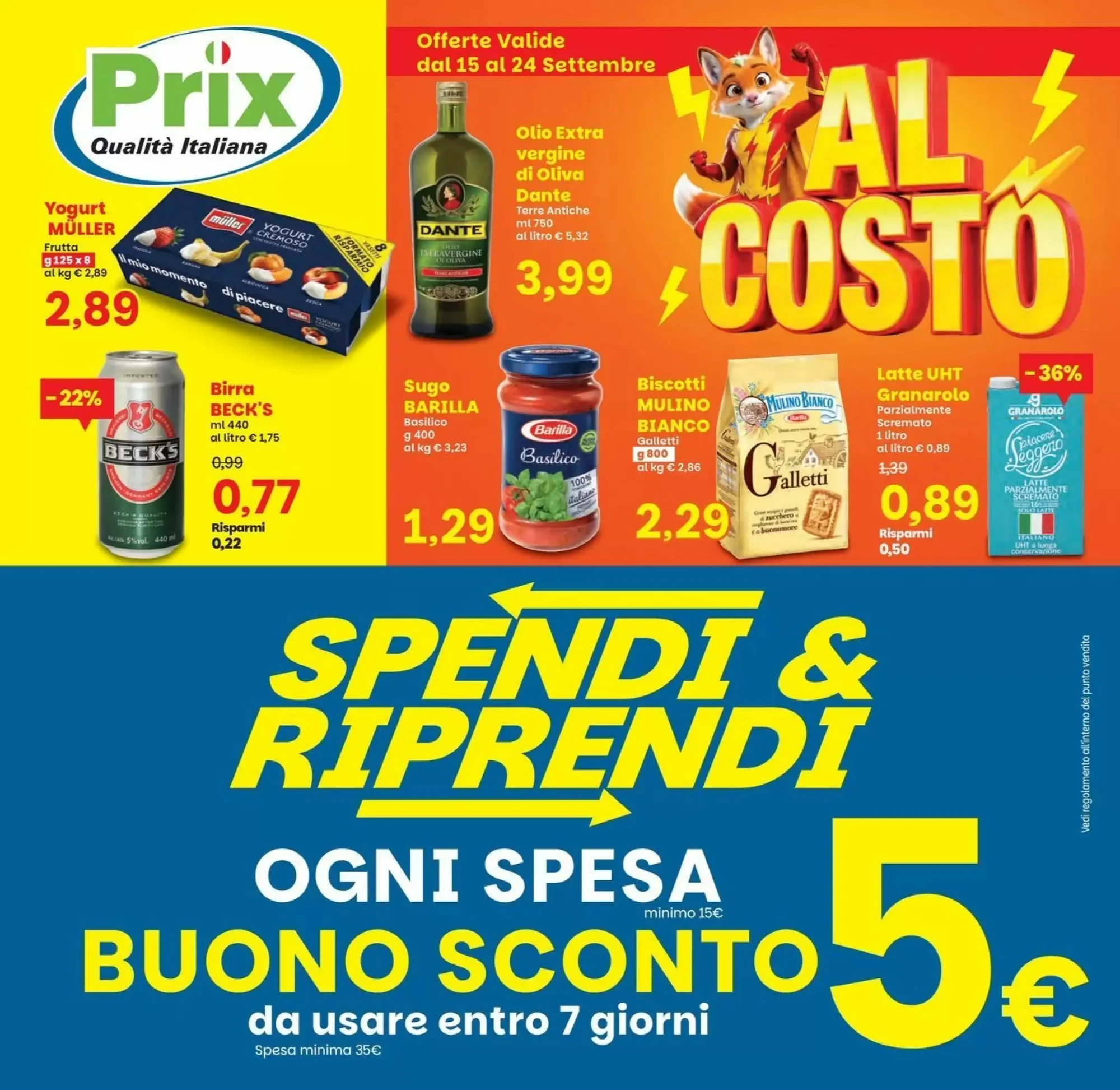 Copertina Prix Quality - Volantino Prix Quality